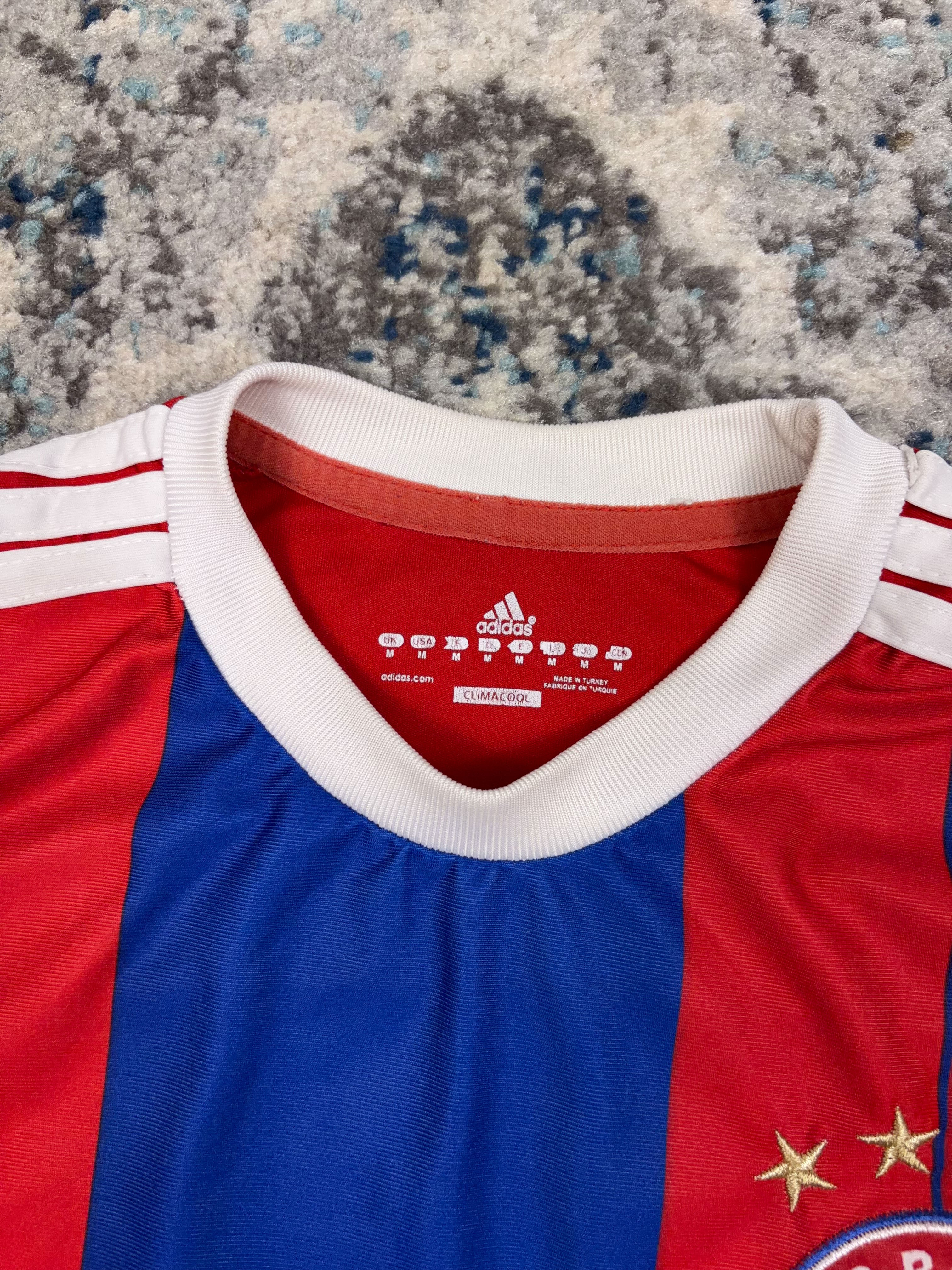 2014-15 Arjen Robben #10 Bayern Munich Home Adidas Soccer Jersey Size Medium