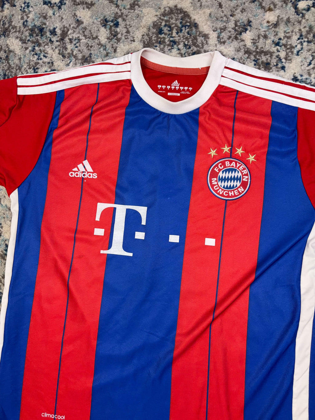 2014-15 Arjen Robben #10 Bayern Munich Home Adidas Soccer Jersey Size Medium