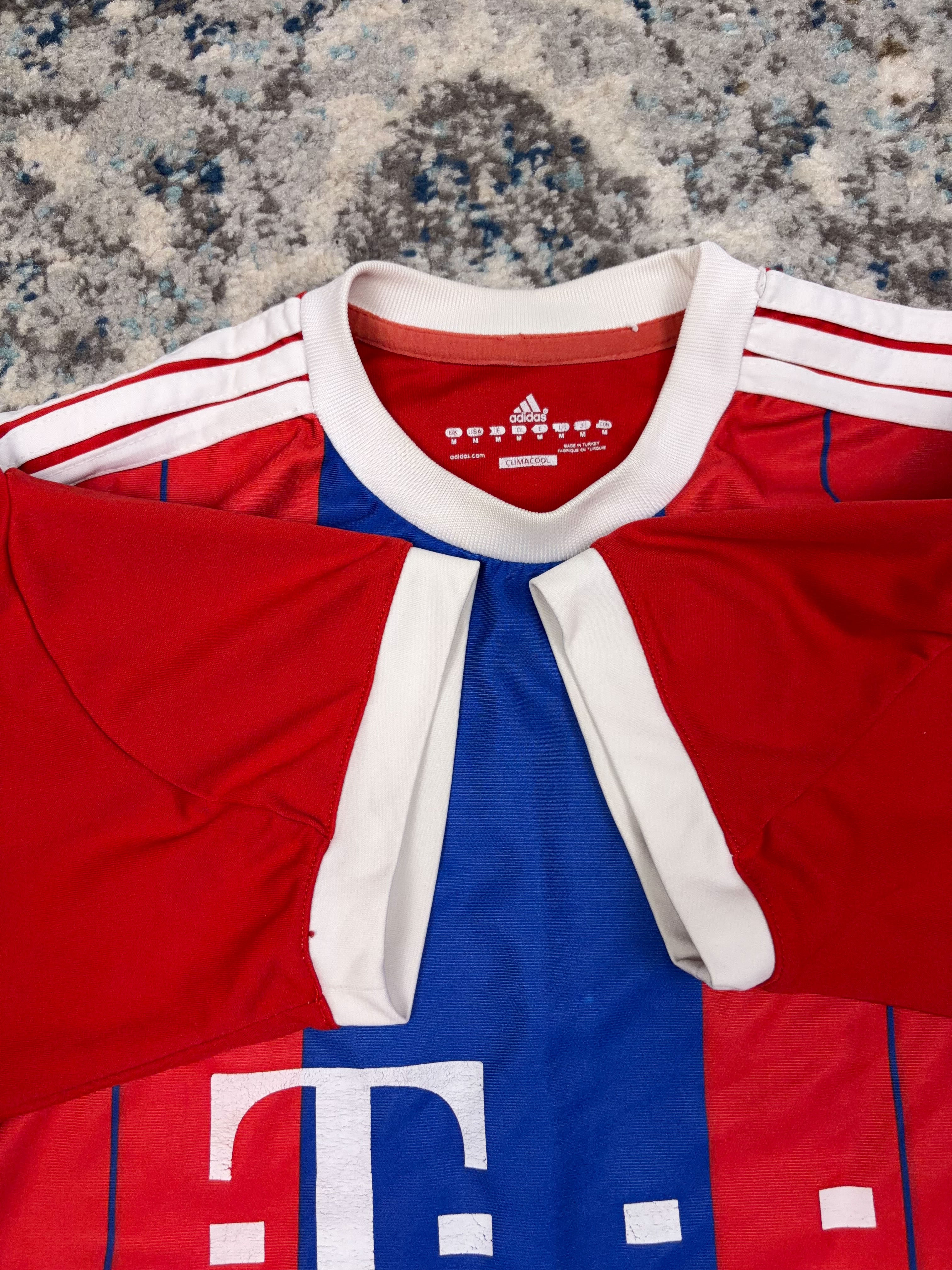 2014-15 Arjen Robben #10 Bayern Munich Home Adidas Soccer Jersey Size Medium