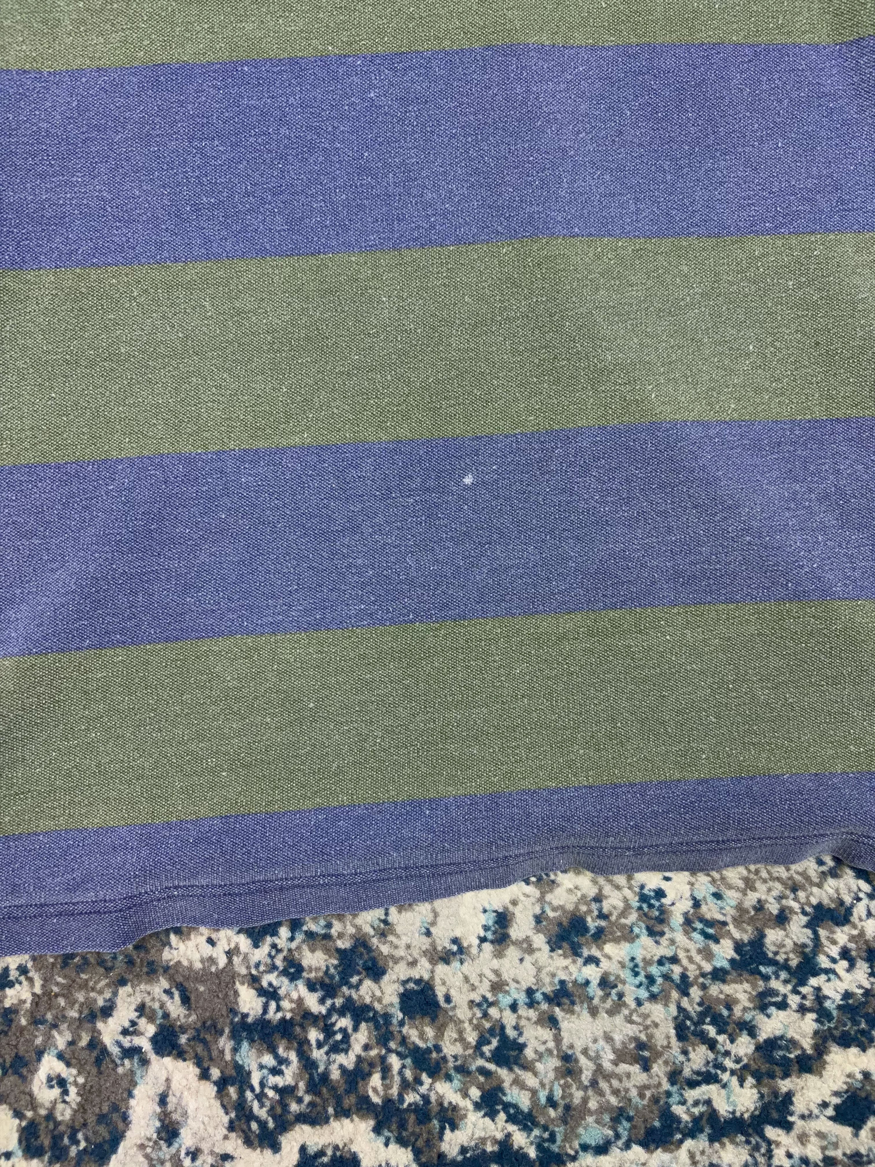 Vintage World Island Striped Single Pocket T-Shirt Size XL