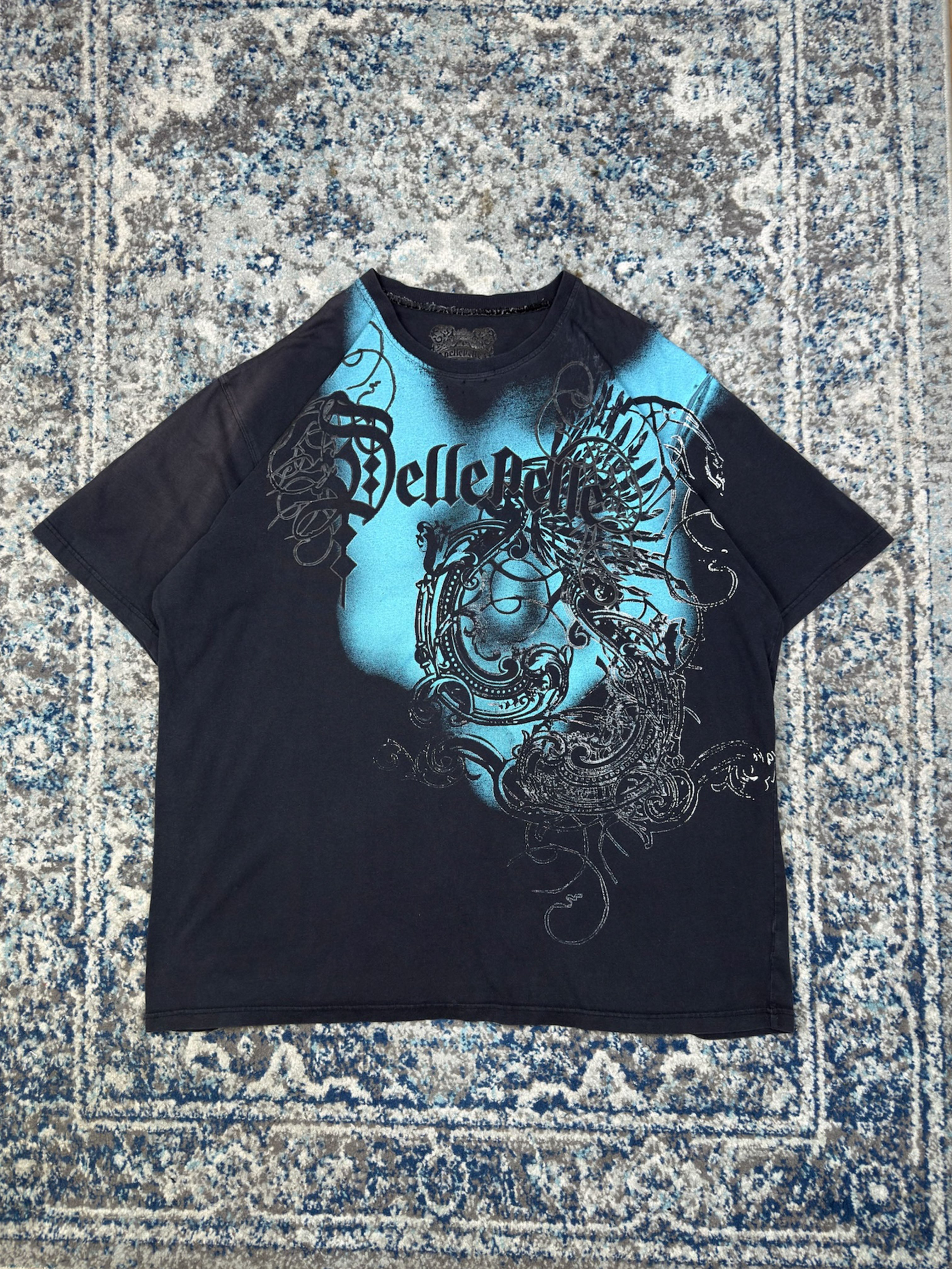 Vintage Y2K Pelle Pelle Cyber Grunge Graphic T-Shirt Size 5XL