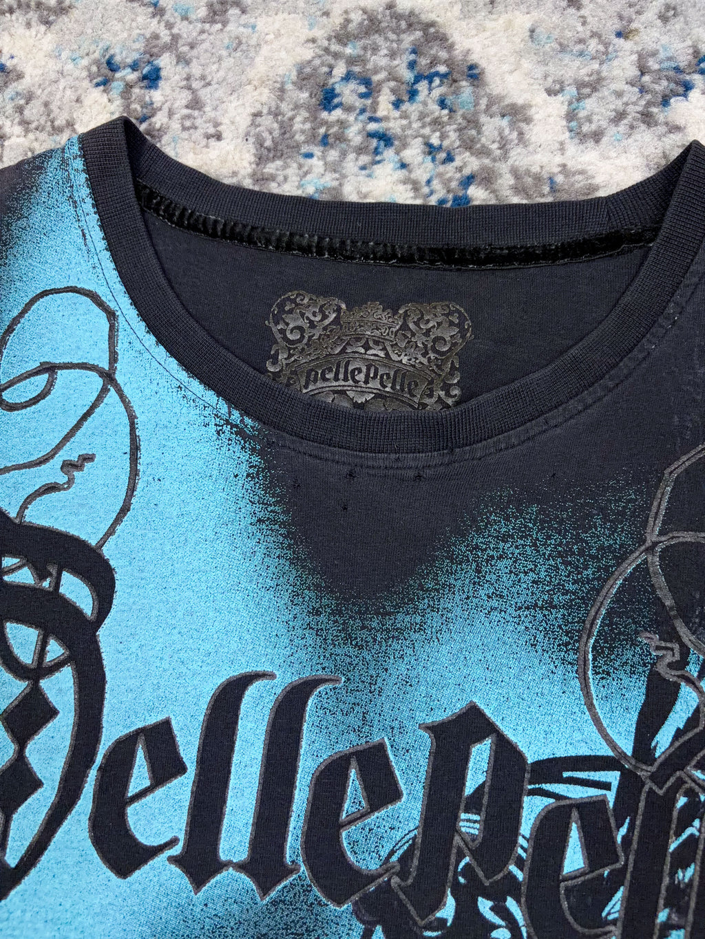 Vintage Y2K Pelle Pelle Cyber Grunge Graphic T-Shirt Size 5XL