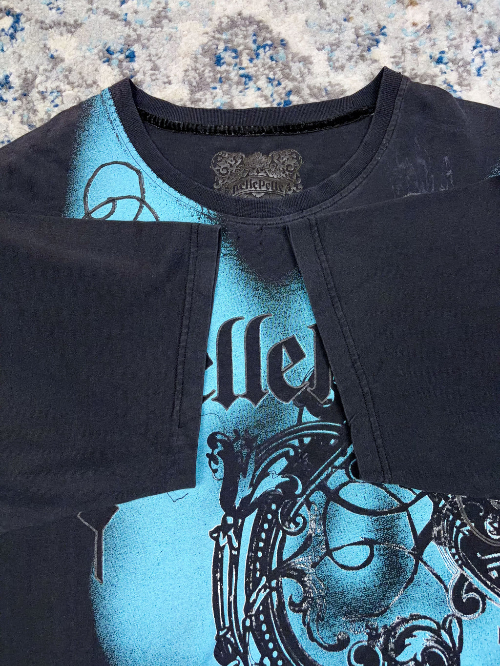 Vintage Y2K Pelle Pelle Cyber Grunge Graphic T-Shirt Size 5XL
