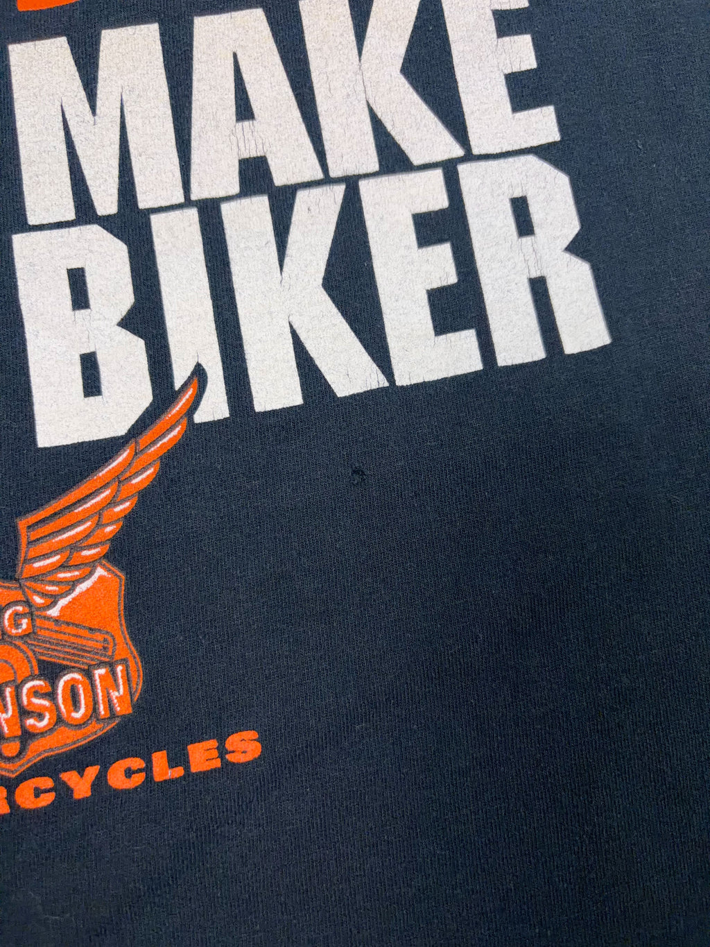 Vintage Y2K Big Johnson Motorcycles Slogan Spellout Graphic T-Shirt Size Large