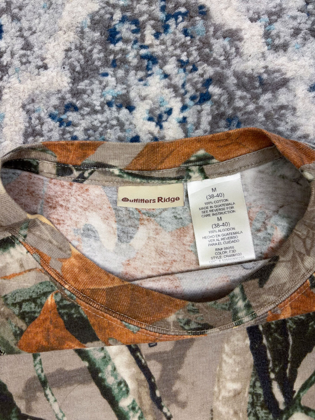 Vintage Outfitters Ridge Fusion 3-D Tree Camo Hunting T-Shirt Size Medium
