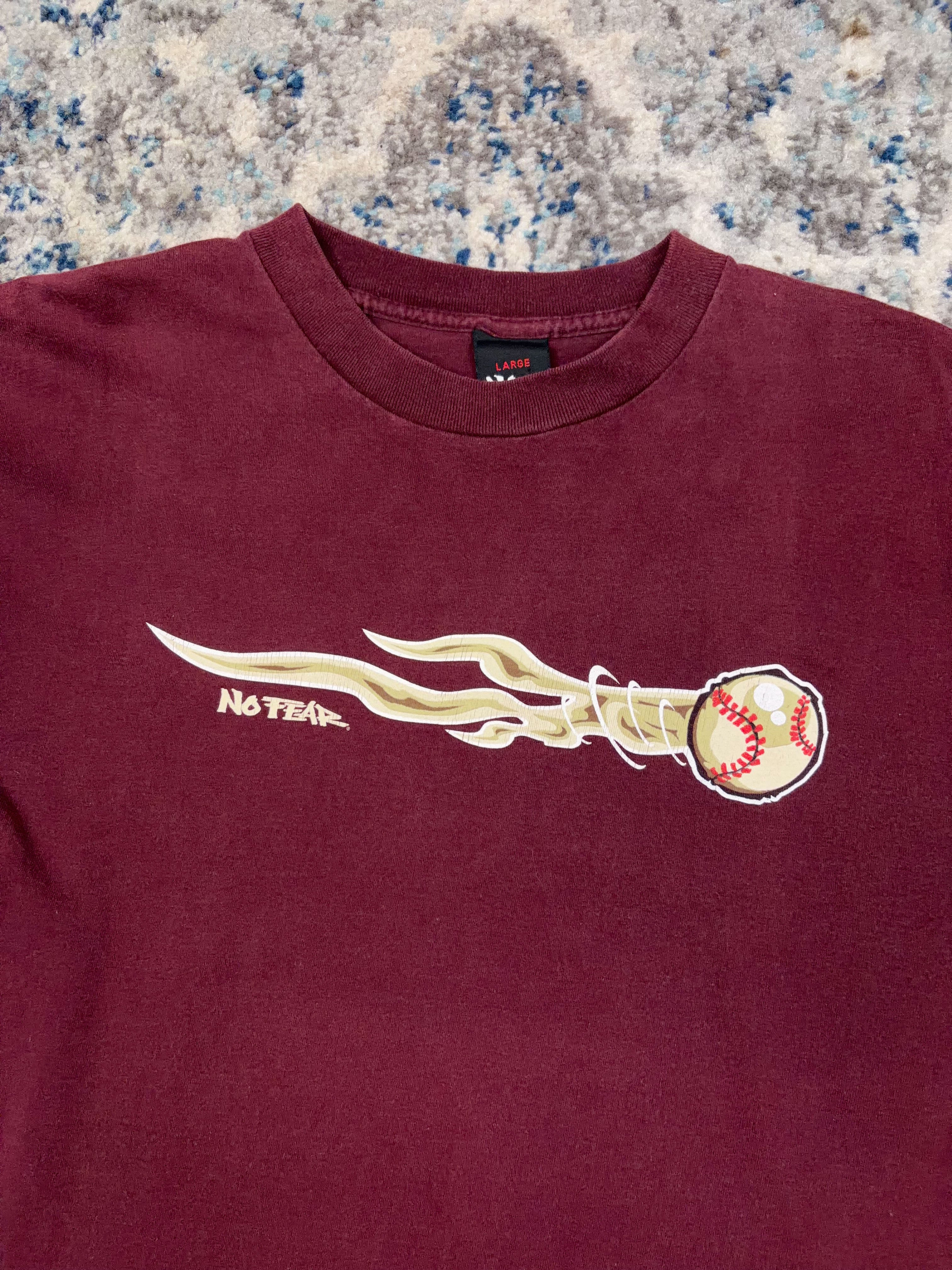 Vintage 1996 No Fear If You Can't Stand The Heat T-Shirt Size Large