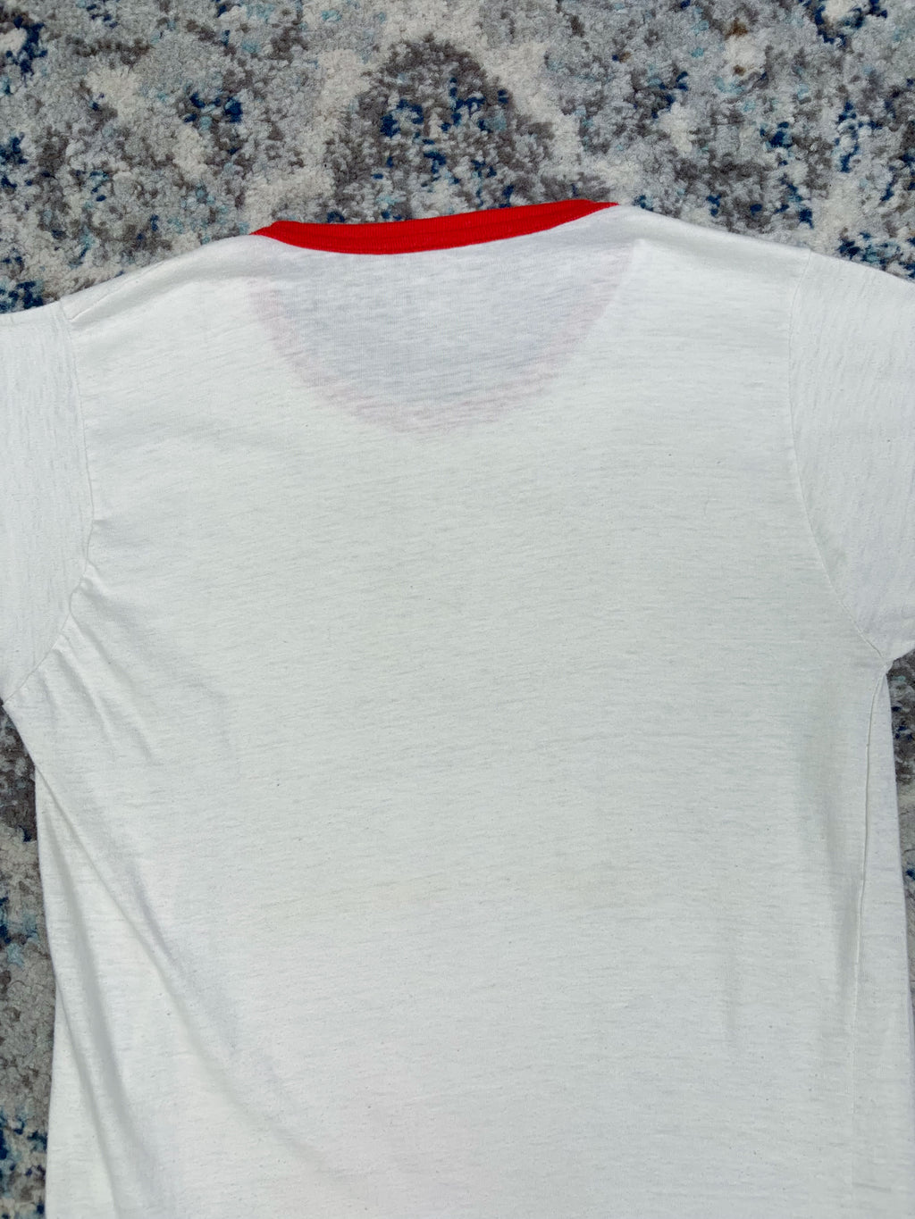 Vintage 1983 Robert Fripp Lecture Series King Crimson Music Ringer T-Shirt Size XS