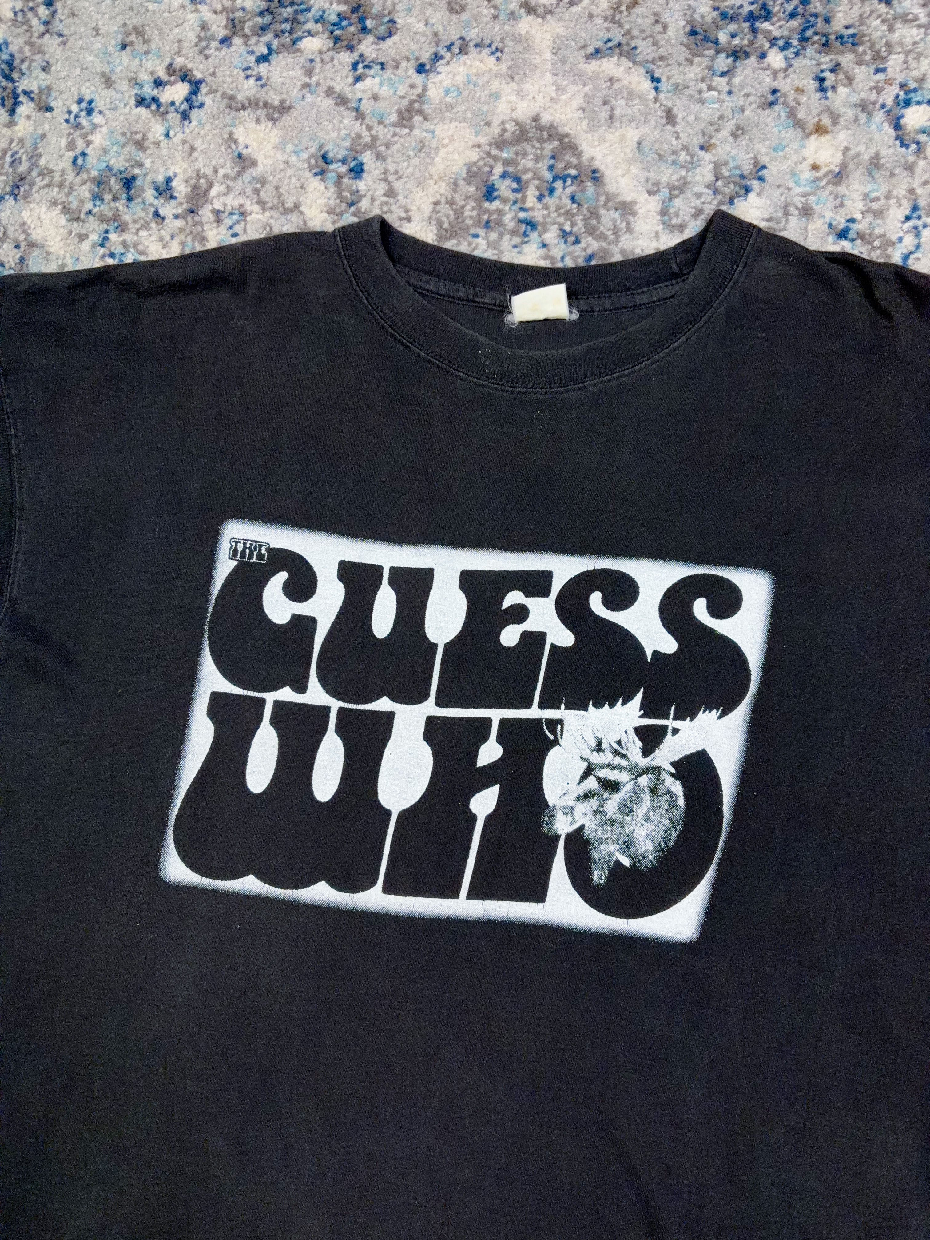 Vintage 2000 The Guess Who Runnin Bach Thru Canada Music Tour T-Shirt Size XL