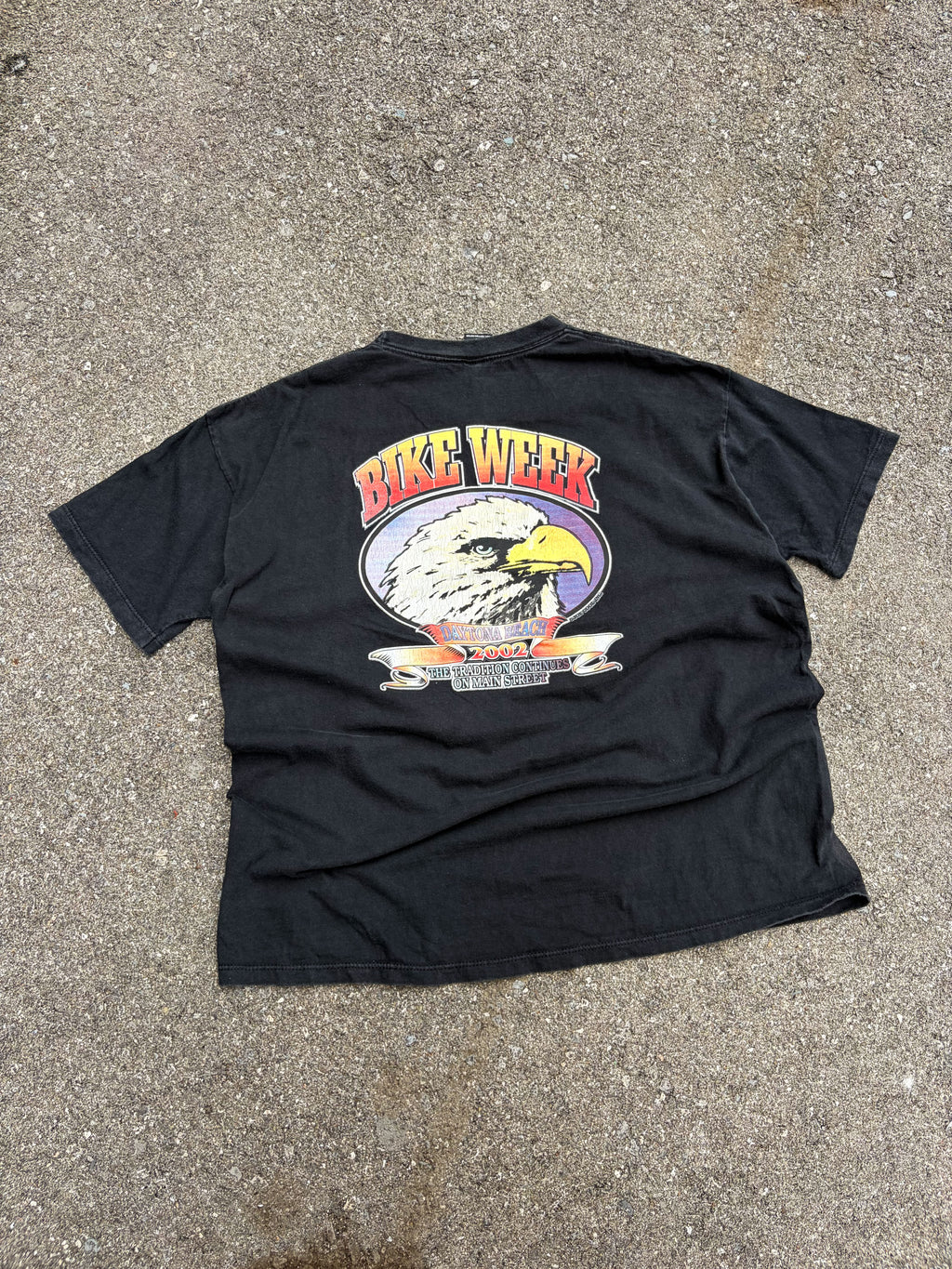 Vintage 2002 Harley Davidson Daytona Bike Week Eagle Graphic T-Shirt Size 2XL