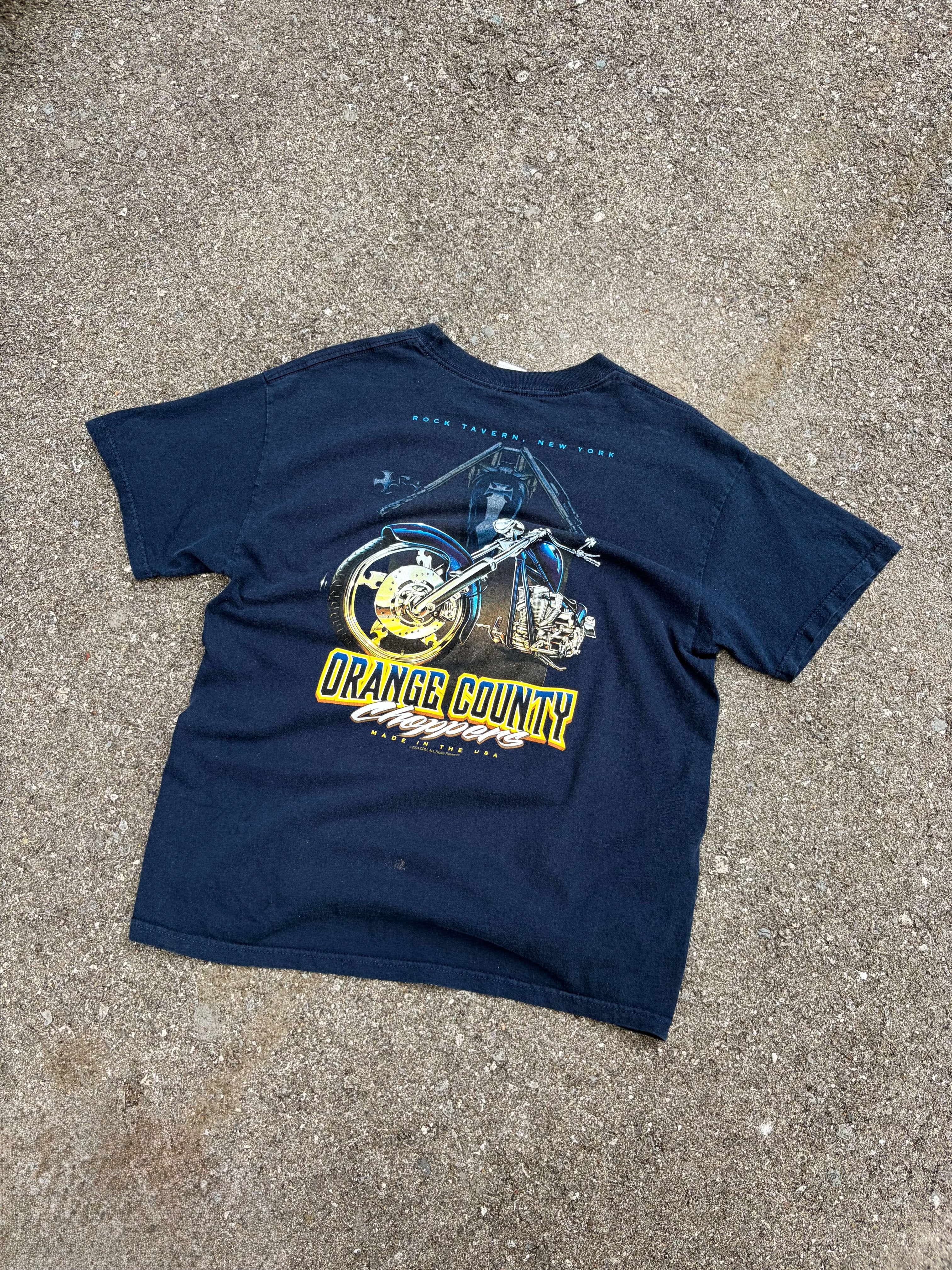 Vintage 2004 Orange County Choppers Made In The USA Graphic T-Shirt Size Large