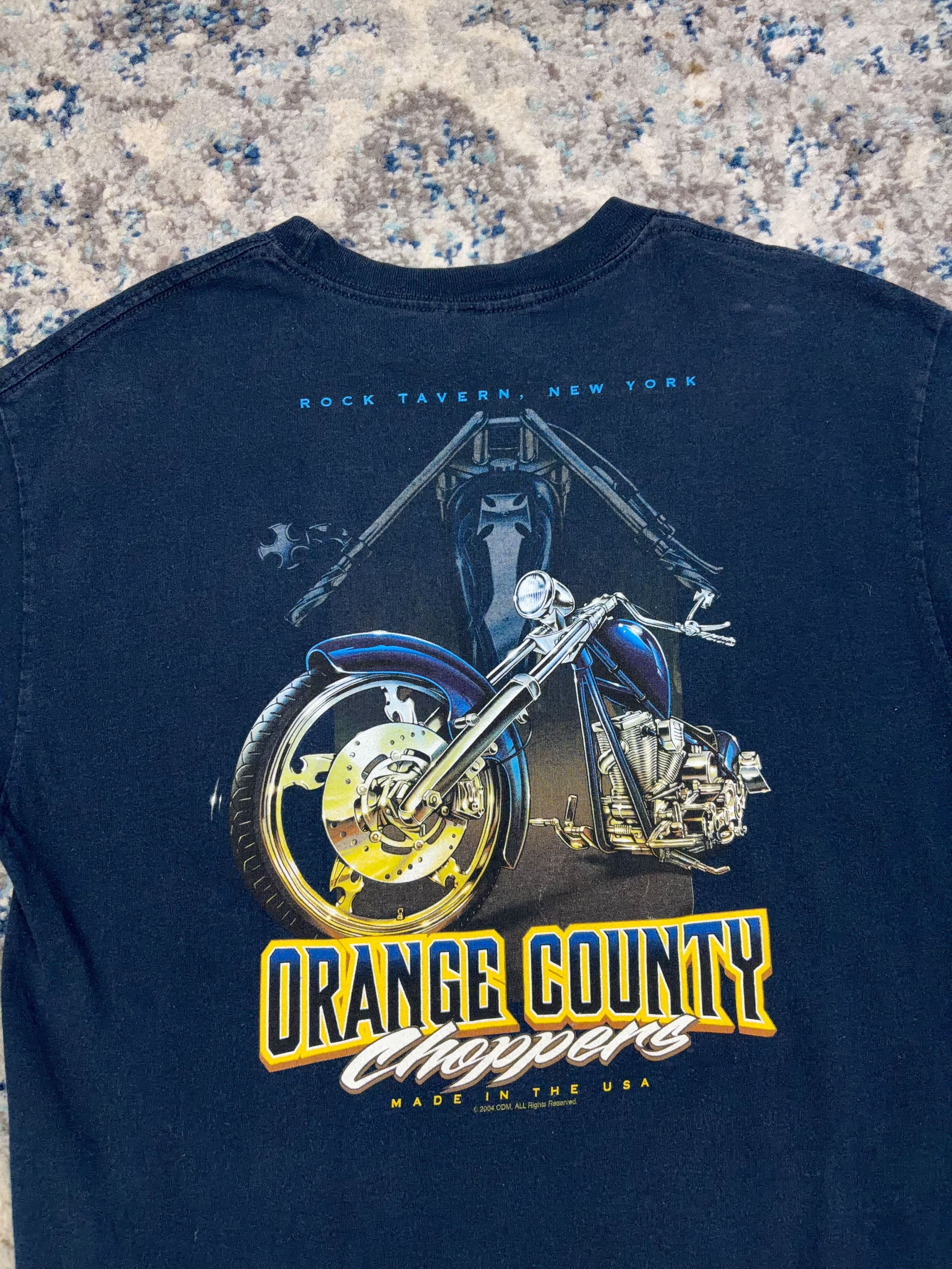 Vintage 2004 Orange County Choppers Made In The USA Graphic T-Shirt Size Large