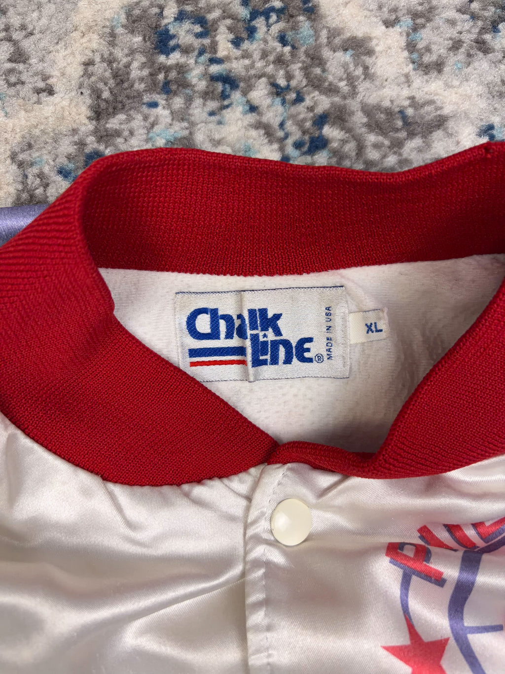 90s Sir Charles Barkley #34 Philadelphia Sixers NBA Fanimation Chalk Line Jacket Size XL