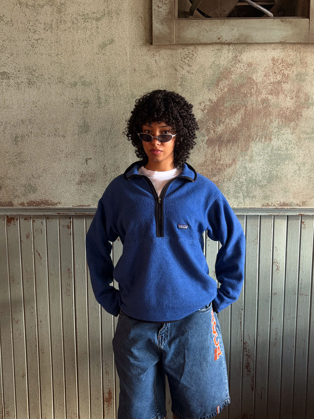 Vintage 90s Patagonia Synchilla 1/2 Zip Fleece Sweatshirt Size Large