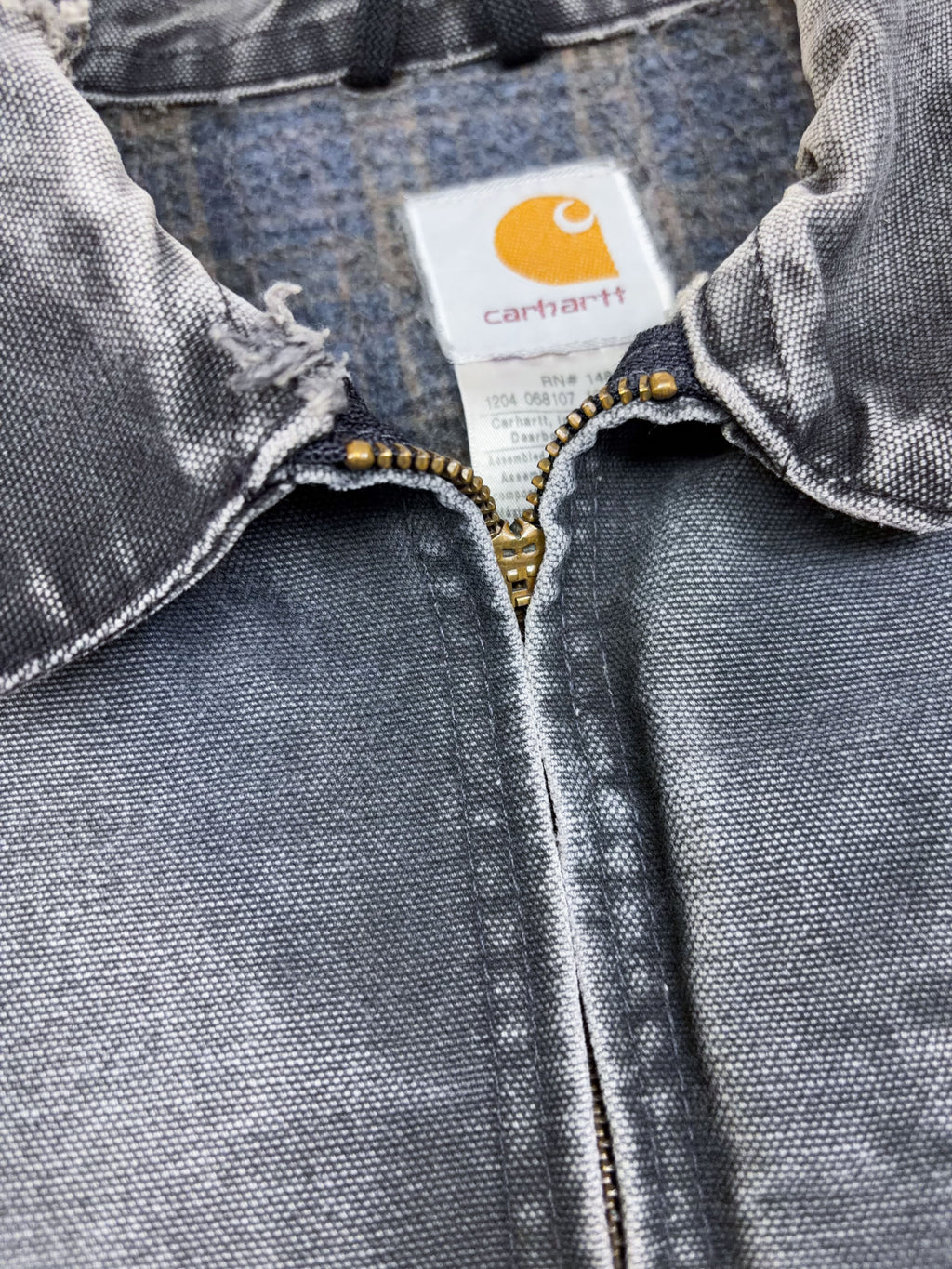 Vintage Carhartt Blanket Lined Canvas Workwear Detroit Jacket J97 PTL Size 4XL