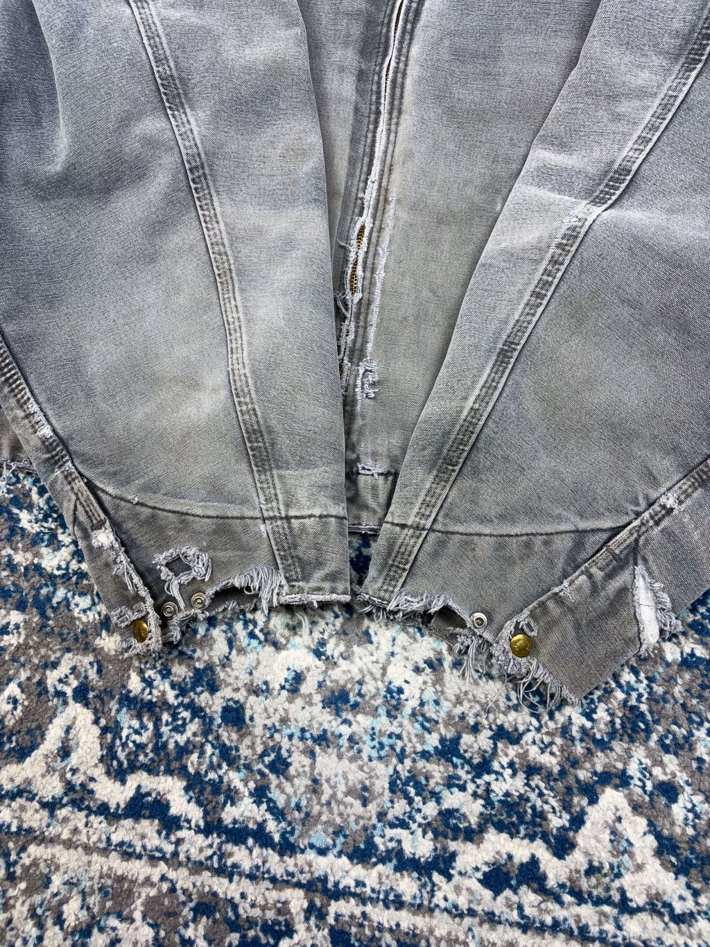 Vintage Carhartt Blanket Lined Canvas Workwear Detroit Jacket J97 PTL Size 4XL
