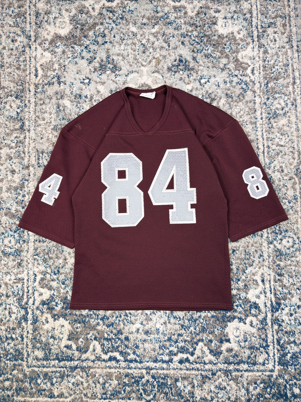 Vintage 80s/90s Centennial Sports #84 Maroon Football Jersey Size Large
