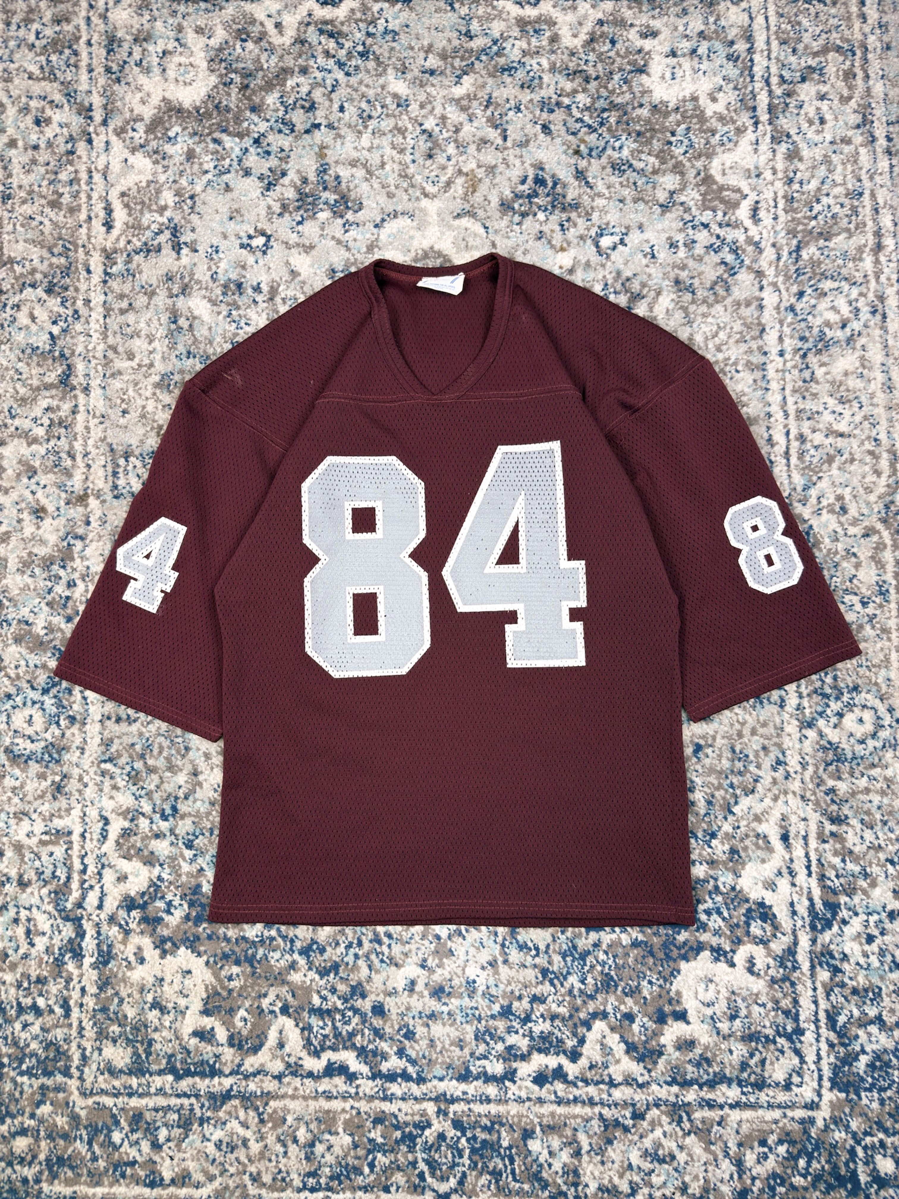 Vintage 80s/90s Centennial Sports #84 Maroon Football Jersey Size Large