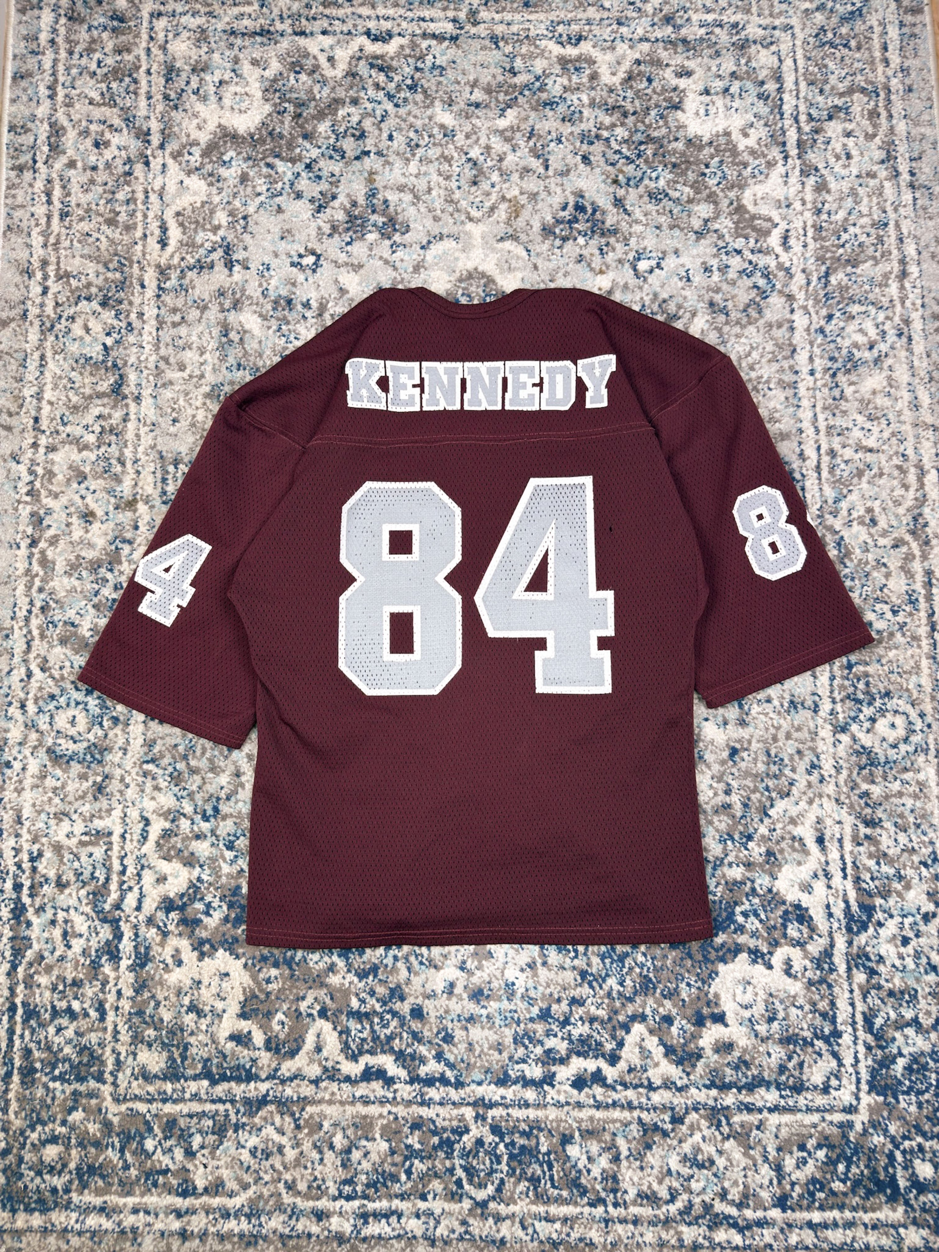 Vintage 80s/90s Centennial Sports #84 Maroon Football Jersey Size Large