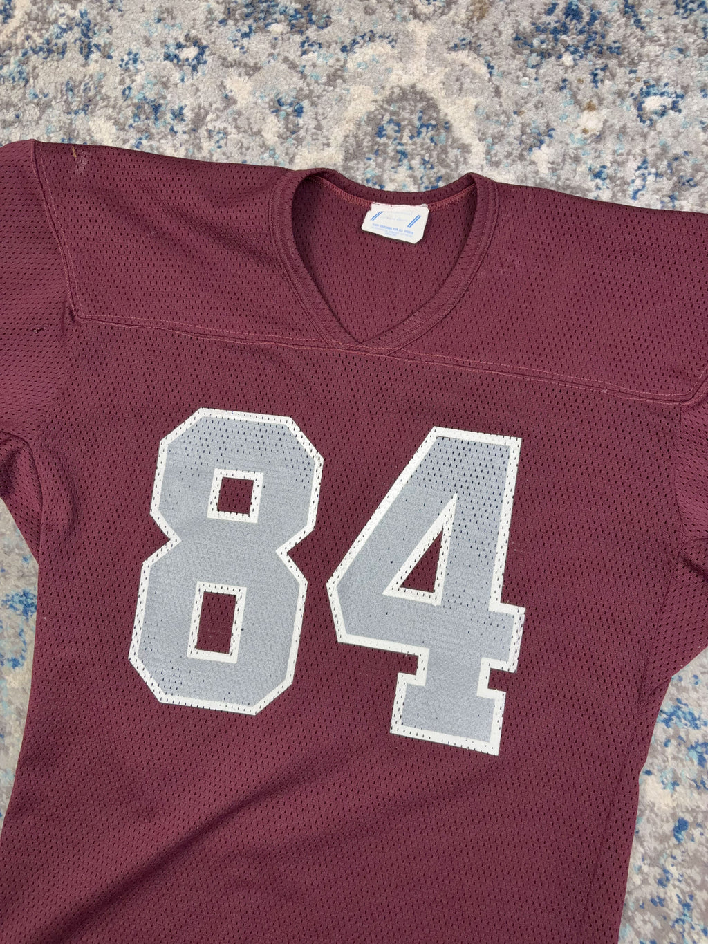 Vintage 80s/90s Centennial Sports #84 Maroon Football Jersey Size Large