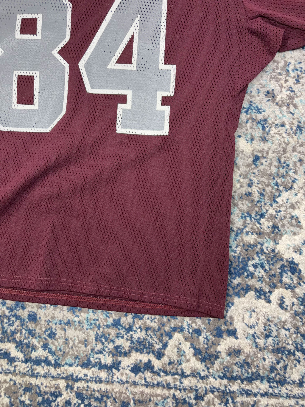 Vintage 80s/90s Centennial Sports #84 Maroon Football Jersey Size Large
