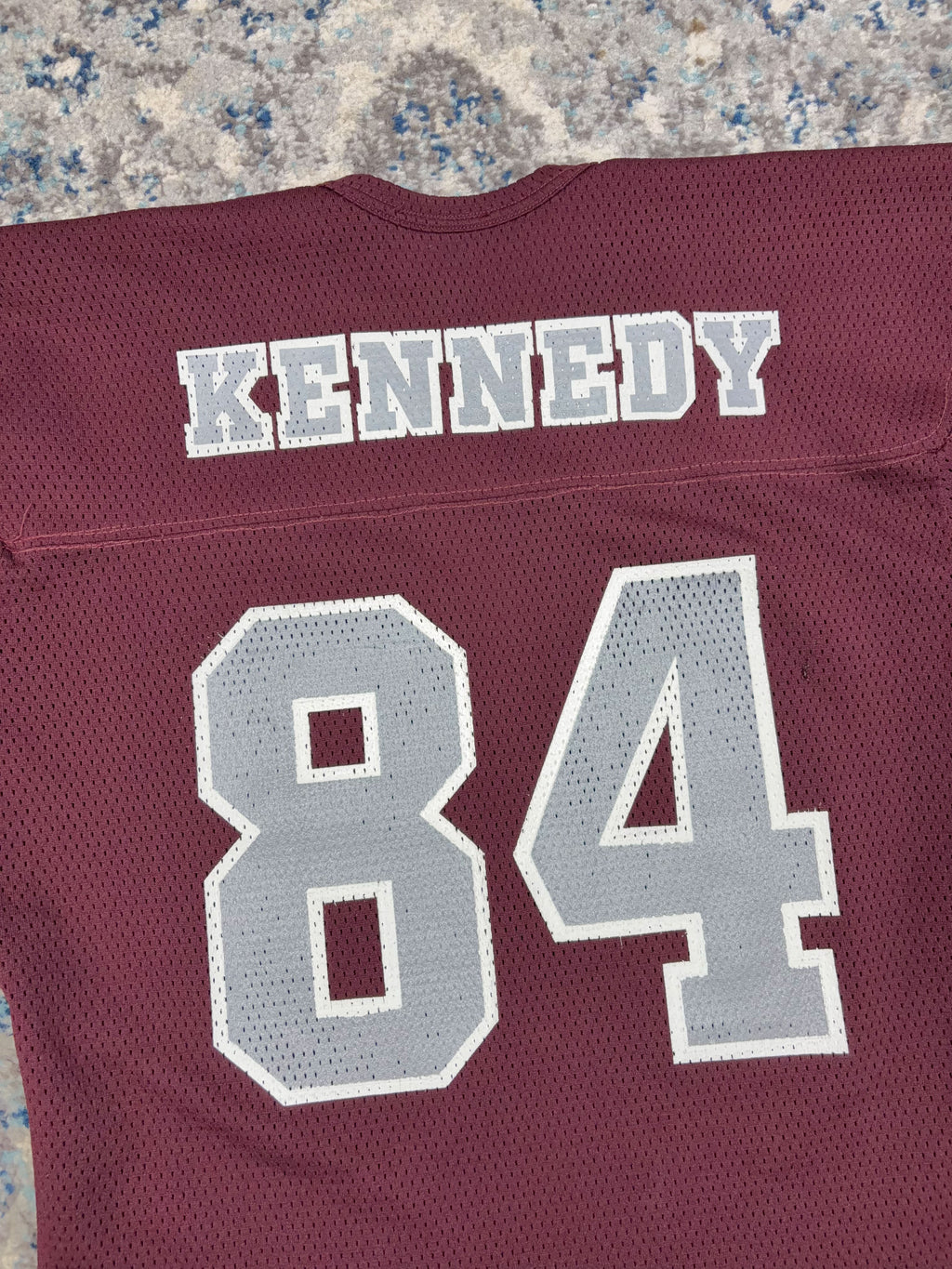 Vintage 80s/90s Centennial Sports #84 Maroon Football Jersey Size Large