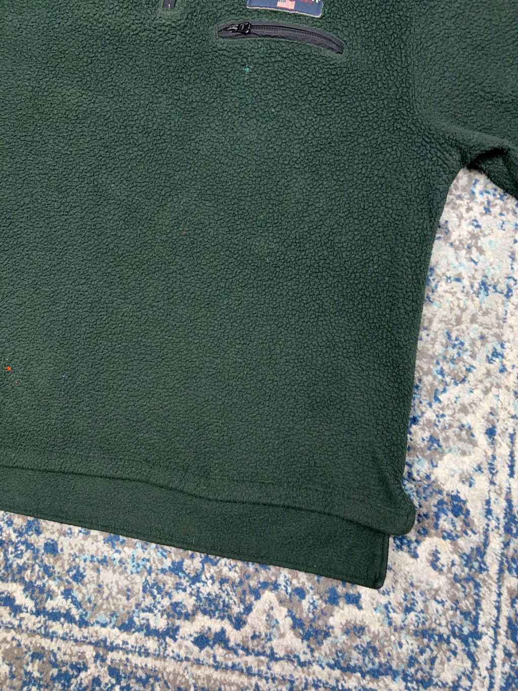 Vintage 90s Polo Sport Ralph Lauren 1/4 Zip Pullover Fleece Sweatshirt Size Medium