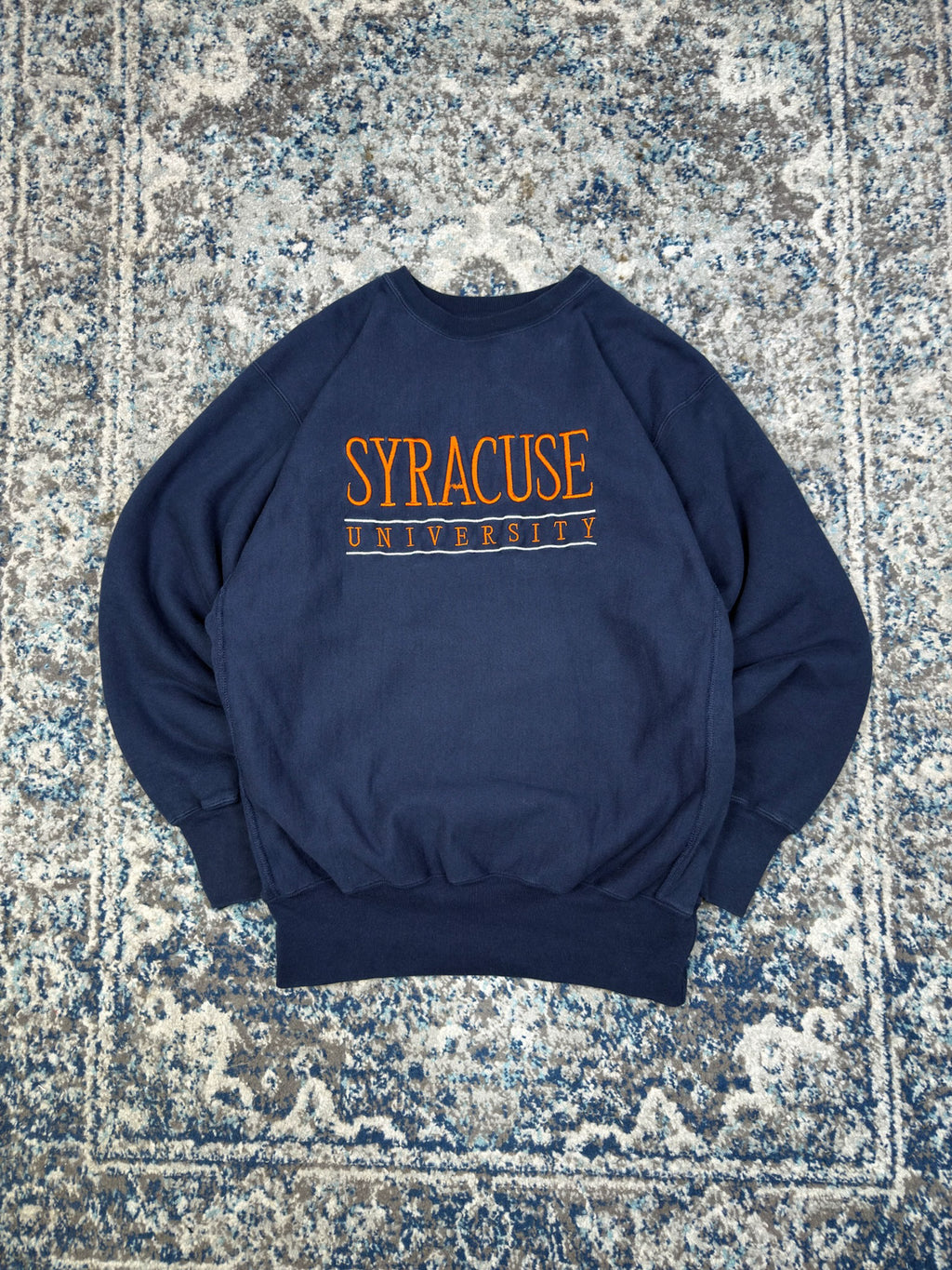 Vintage 90s Syracuse Orangemen NCAA Embroidered Champion Reverse Weave Sweatshirt Size 2XL