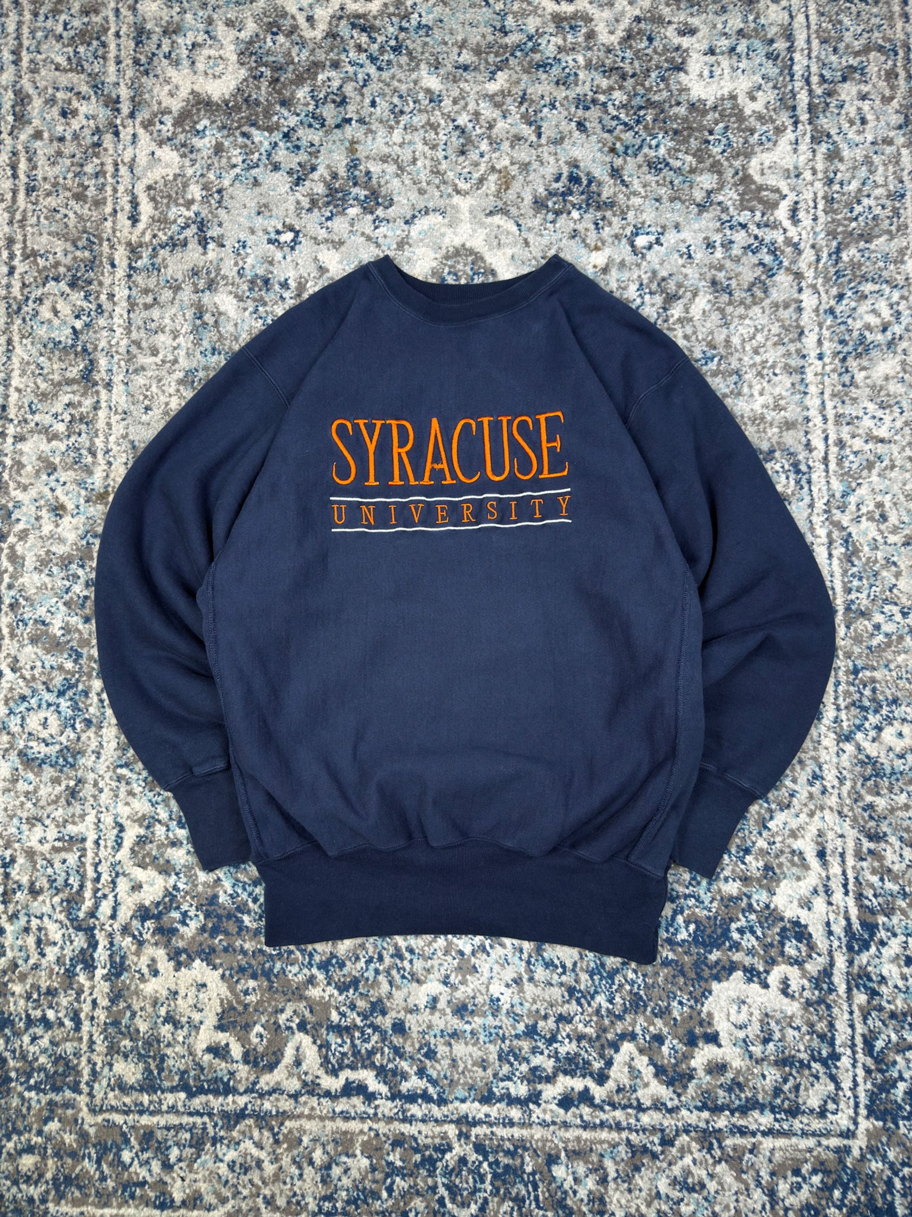 Vintage 90s Syracuse Orangemen NCAA Embroidered Champion Reverse Weave Sweatshirt Size 2XL