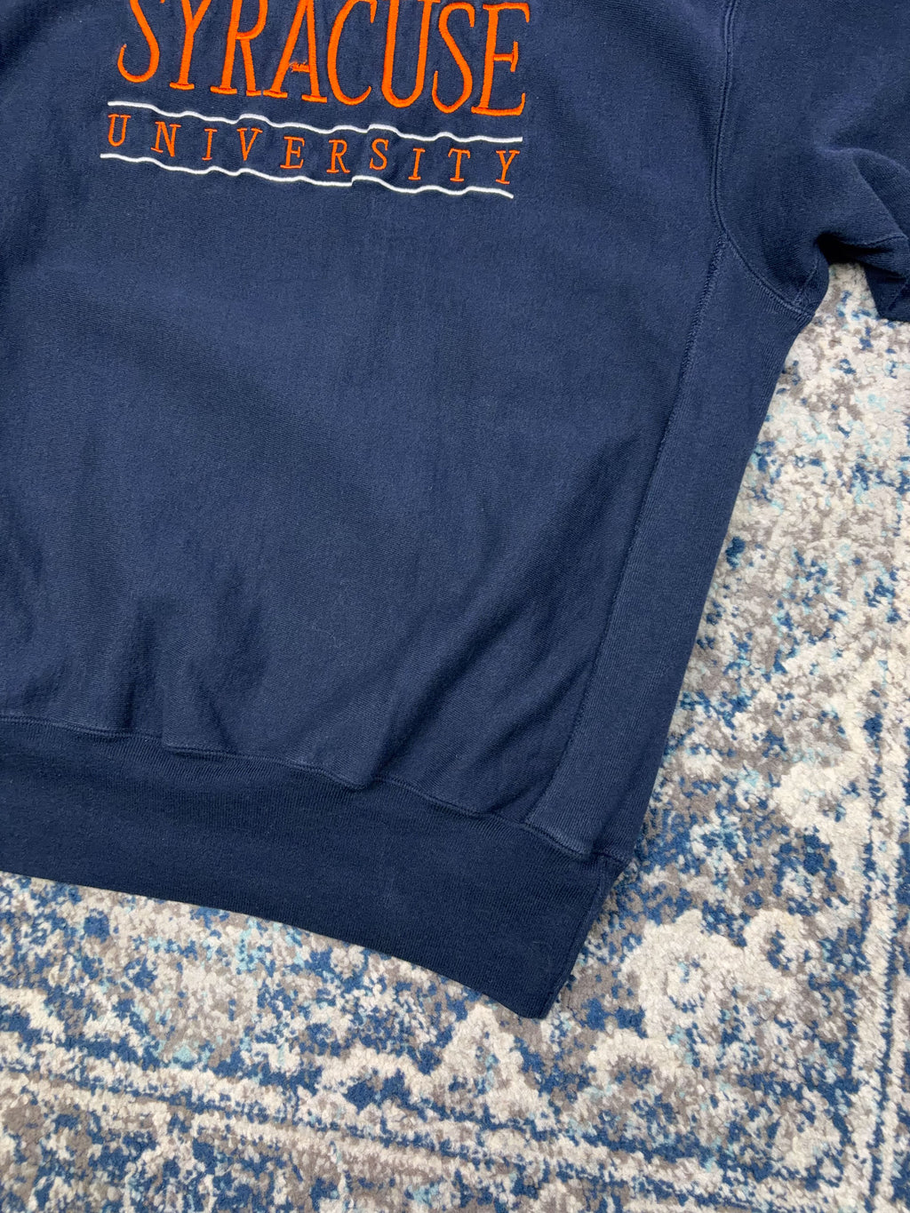 Vintage 90s Syracuse Orangemen NCAA Embroidered Champion Reverse Weave Sweatshirt Size 2XL