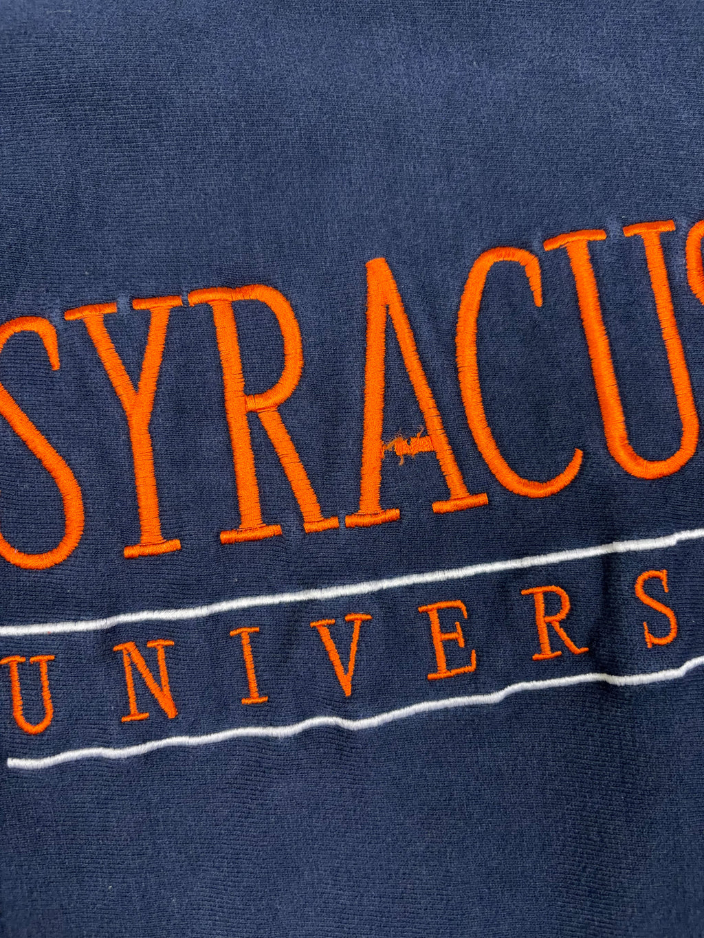 Vintage 90s Syracuse Orangemen NCAA Embroidered Champion Reverse Weave Sweatshirt Size 2XL