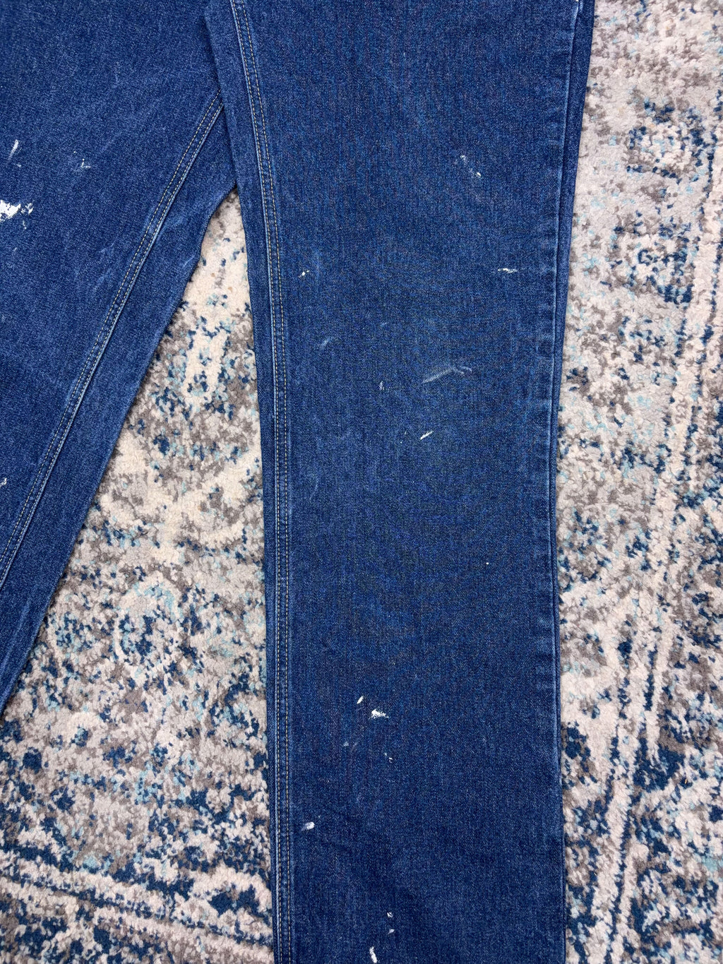 Vintage Carhartt FR Relaxed Fit Dark Wash Denim Workwear Pants Size