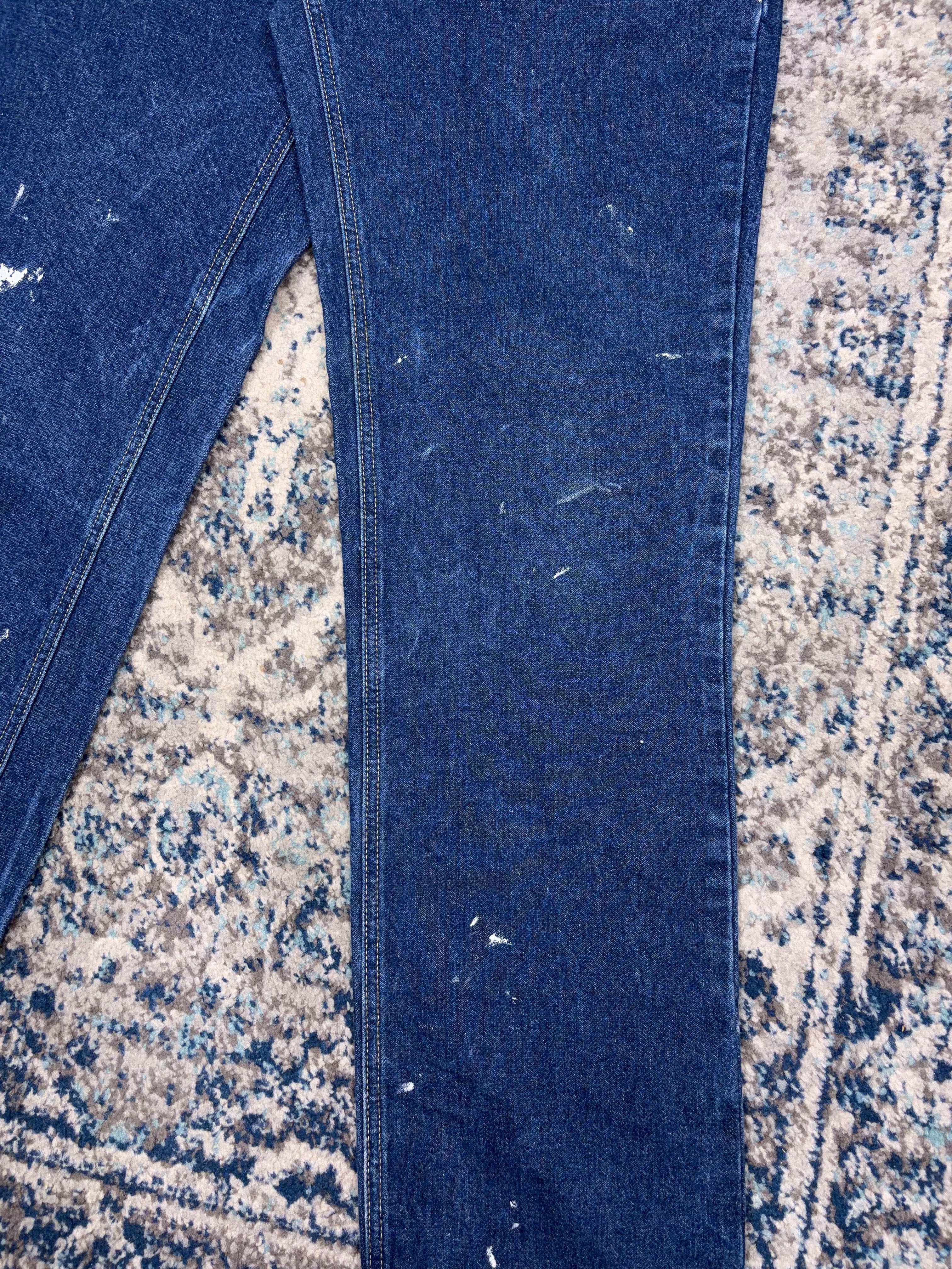 Vintage Carhartt FR Relaxed Fit Dark Wash Denim Workwear Pants Size