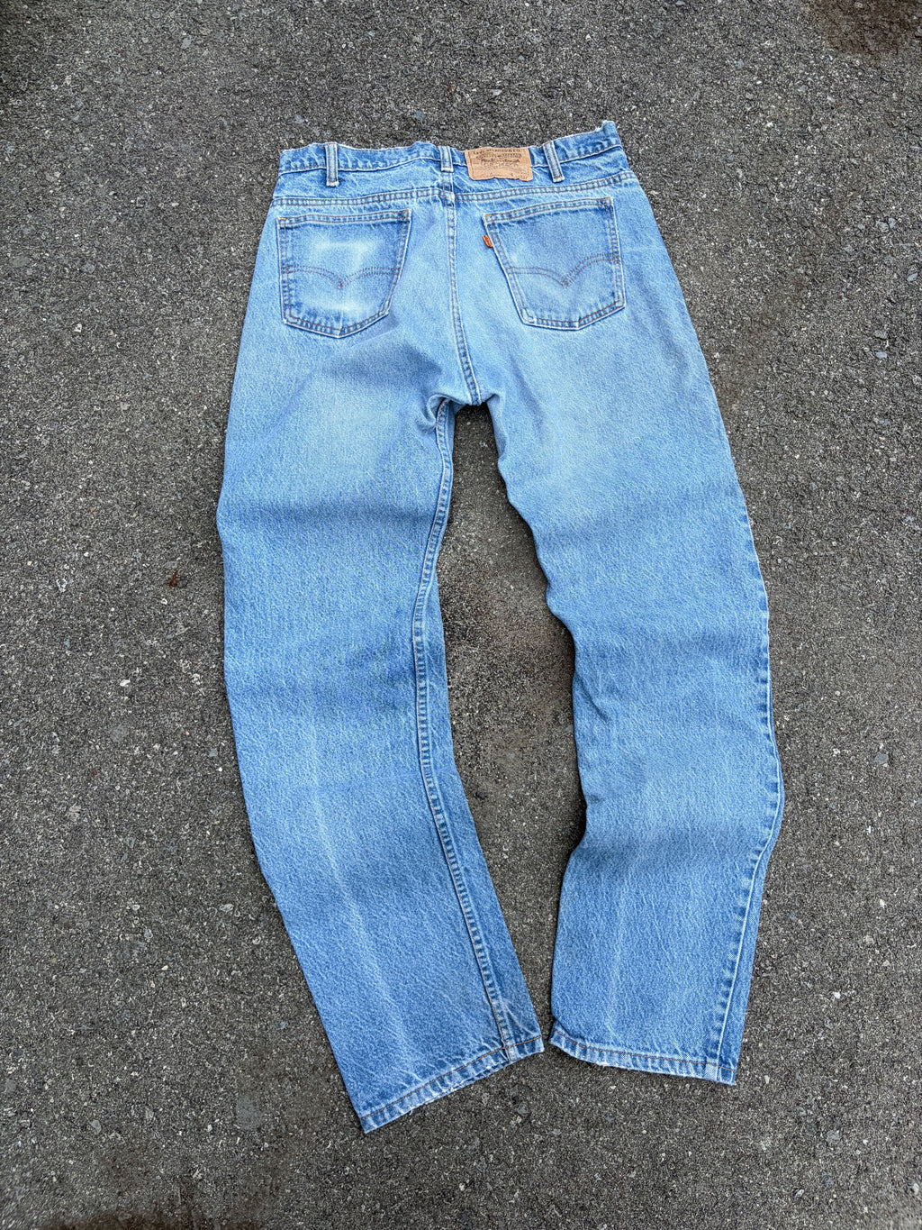 Vintage 90s Levis Orange Tab Straight Fit Light Wash Denim Pants Size 33