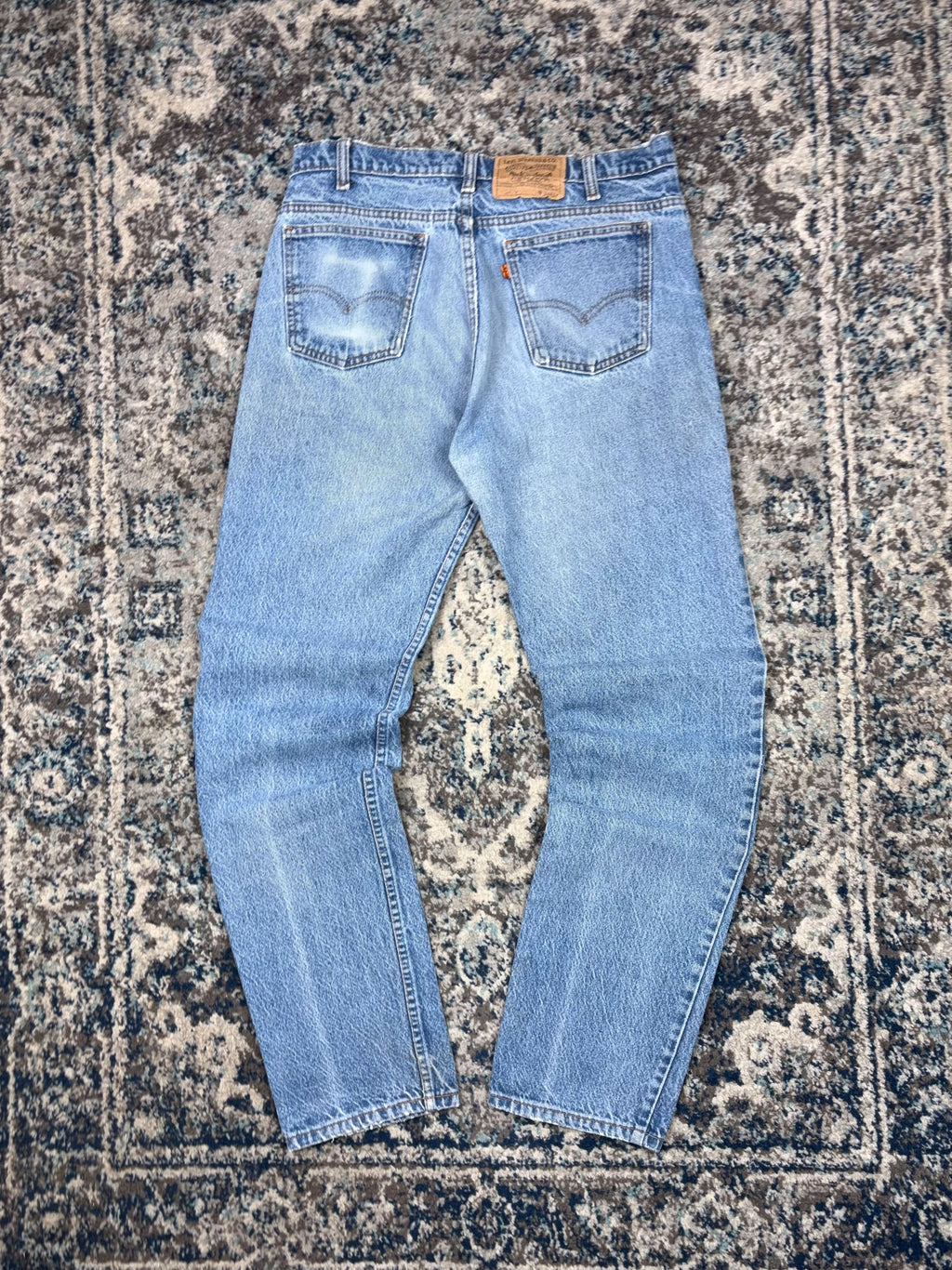 Vintage 90s Levis Orange Tab Straight Fit Light Wash Denim Pants Size 33