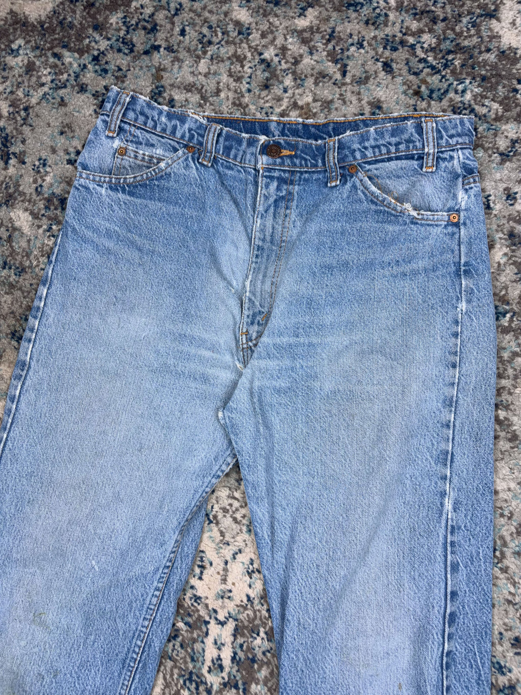 Vintage 90s Levis Orange Tab Straight Fit Light Wash Denim Pants Size 33