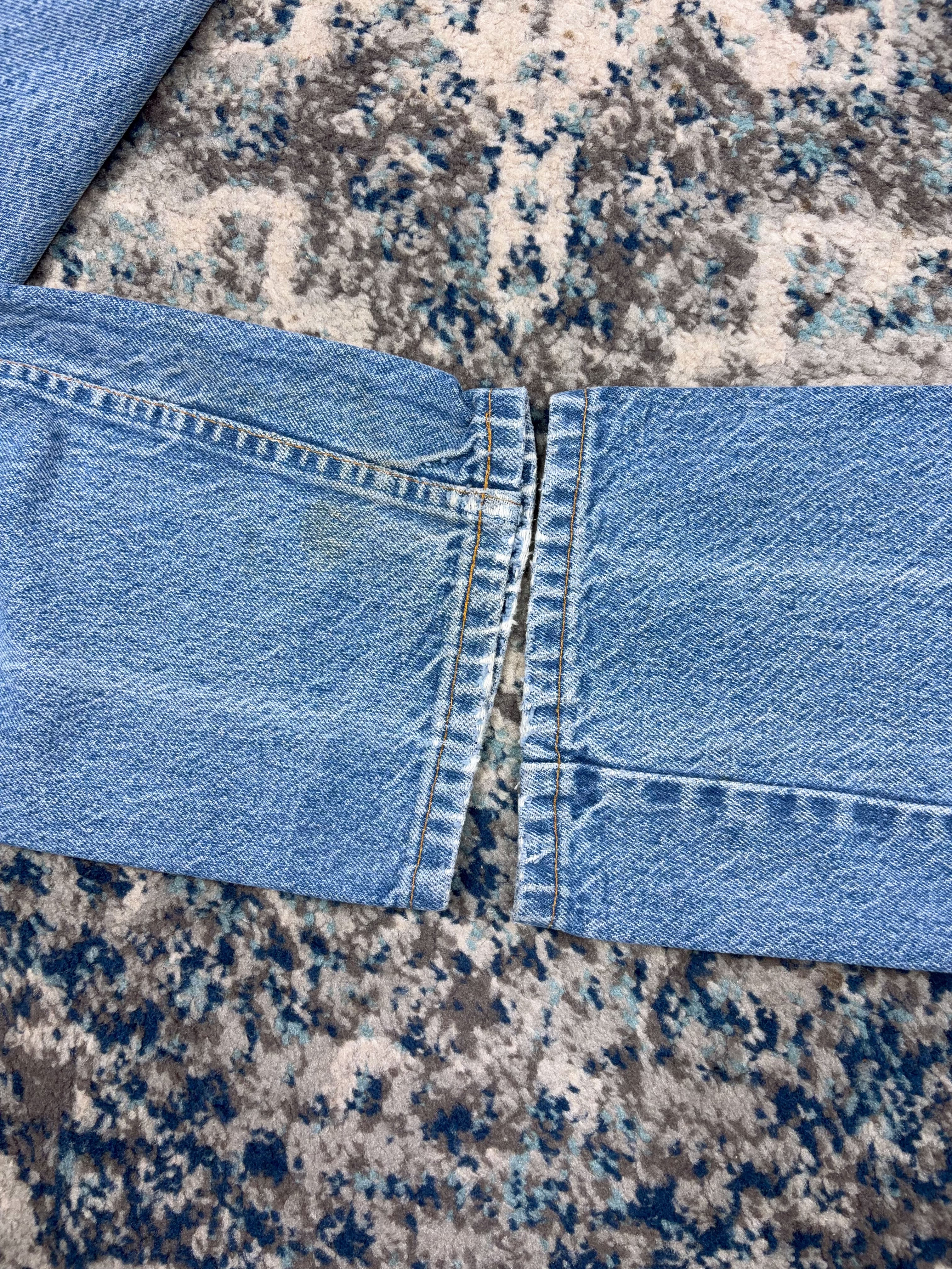 Vintage 90s Levis Orange Tab Straight Fit Light Wash Denim Pants Size 33