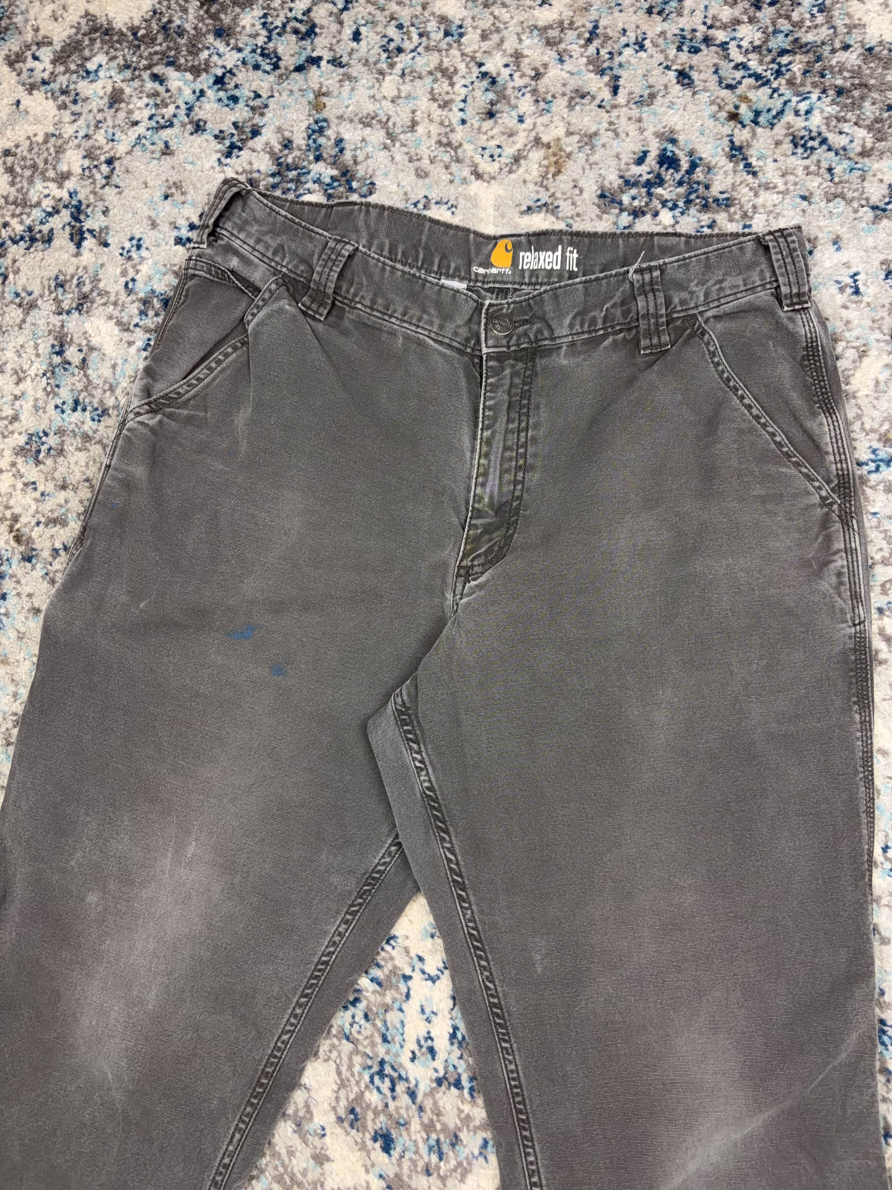 Carhartt Relaxed Fit Canvas Workwear Five Pocket Pants Size 34