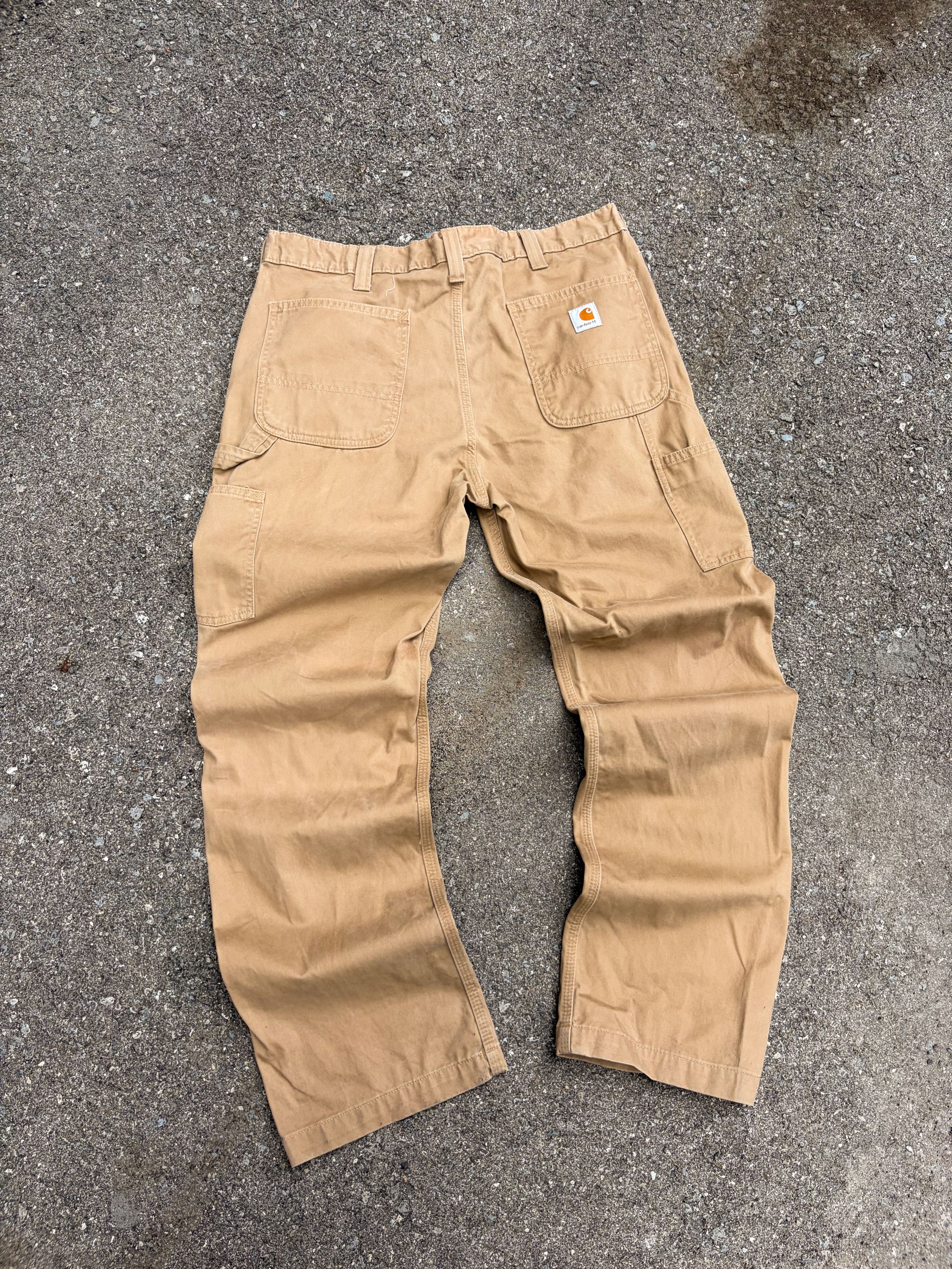 Vintage Carhartt Relaxed Fit Canvas Workwear Carpenter Pants Size 36