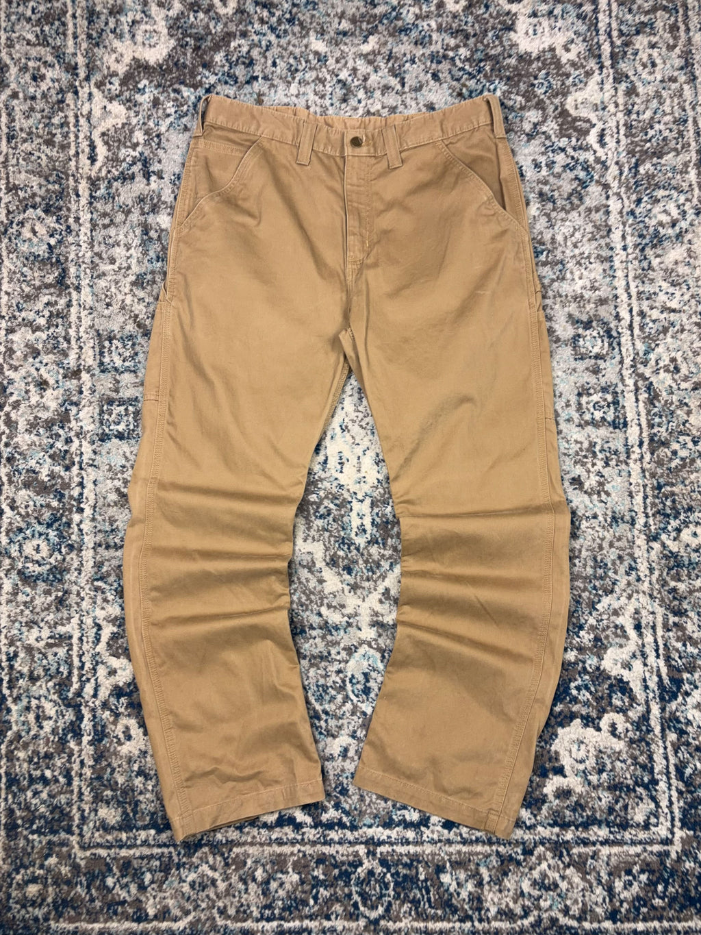 Vintage Carhartt Relaxed Fit Canvas Workwear Carpenter Pants Size 36