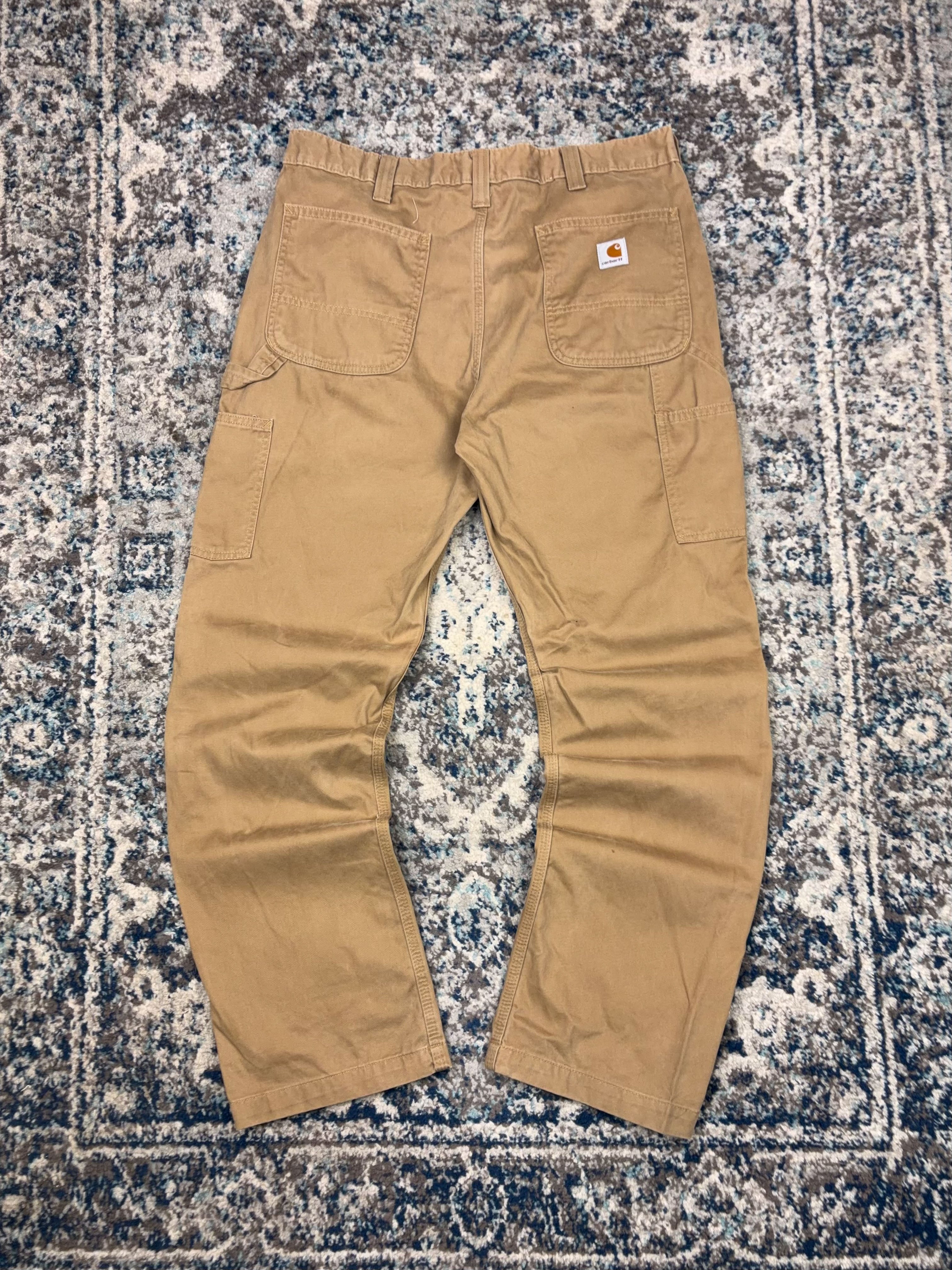 Vintage Carhartt Relaxed Fit Canvas Workwear Carpenter Pants Size 36