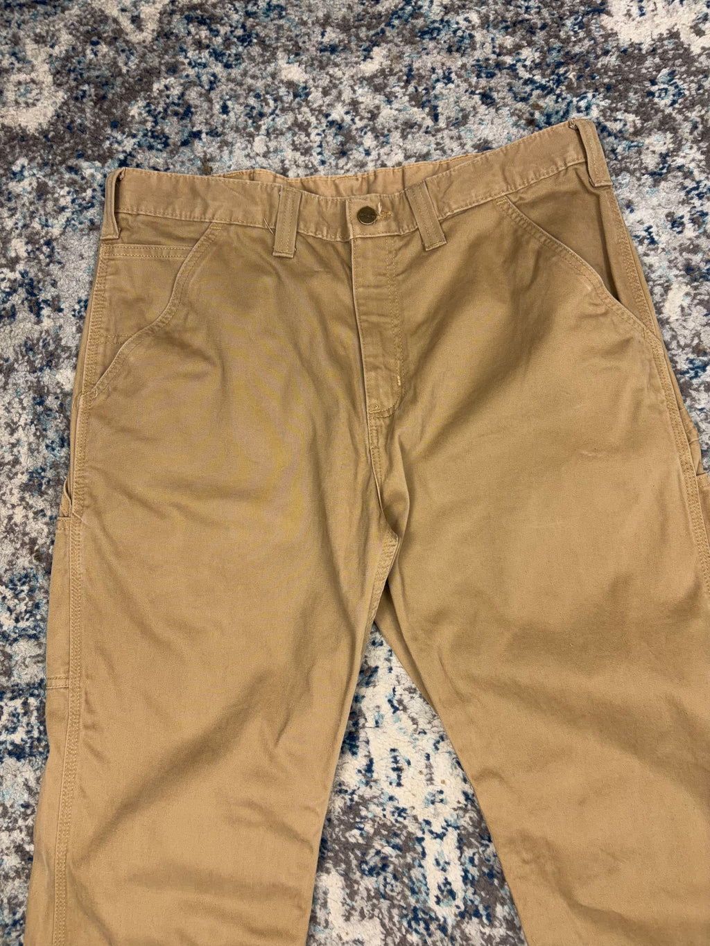 Vintage Carhartt Relaxed Fit Canvas Workwear Carpenter Pants Size 36