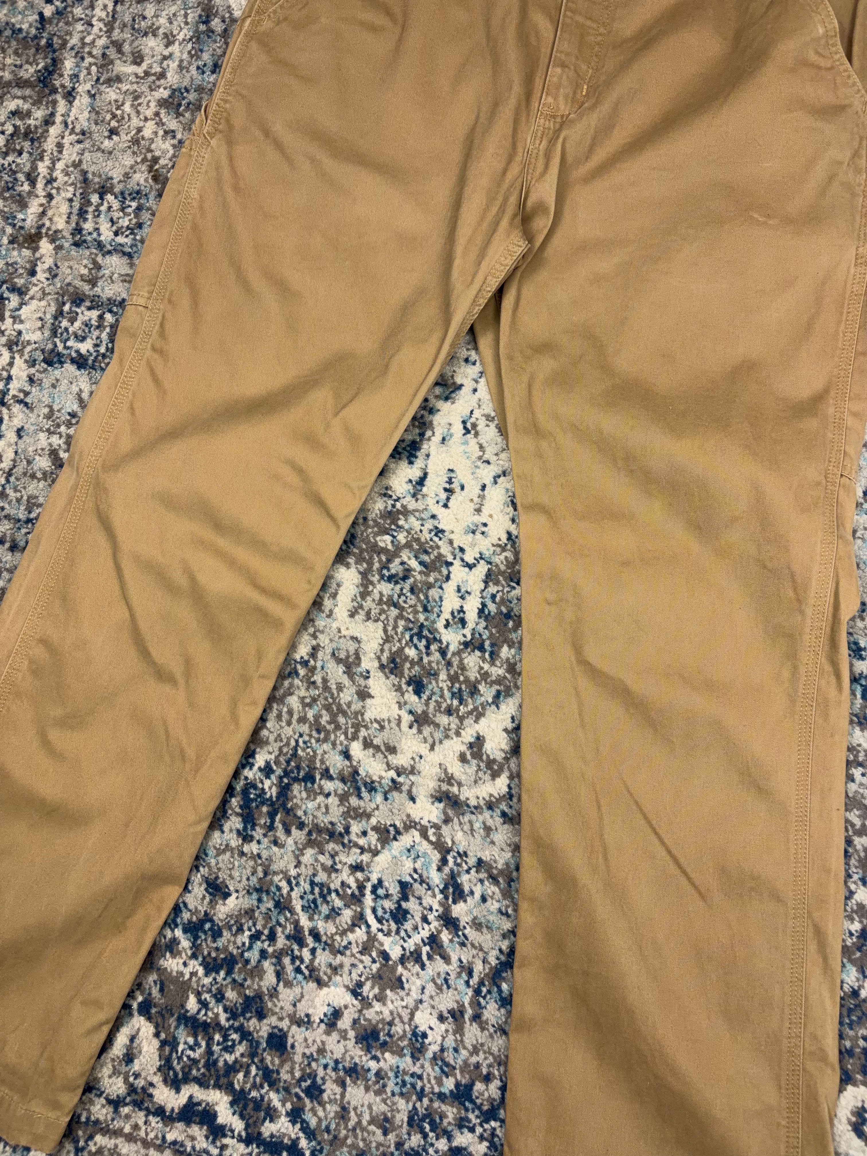 Vintage Carhartt Relaxed Fit Canvas Workwear Carpenter Pants Size 36