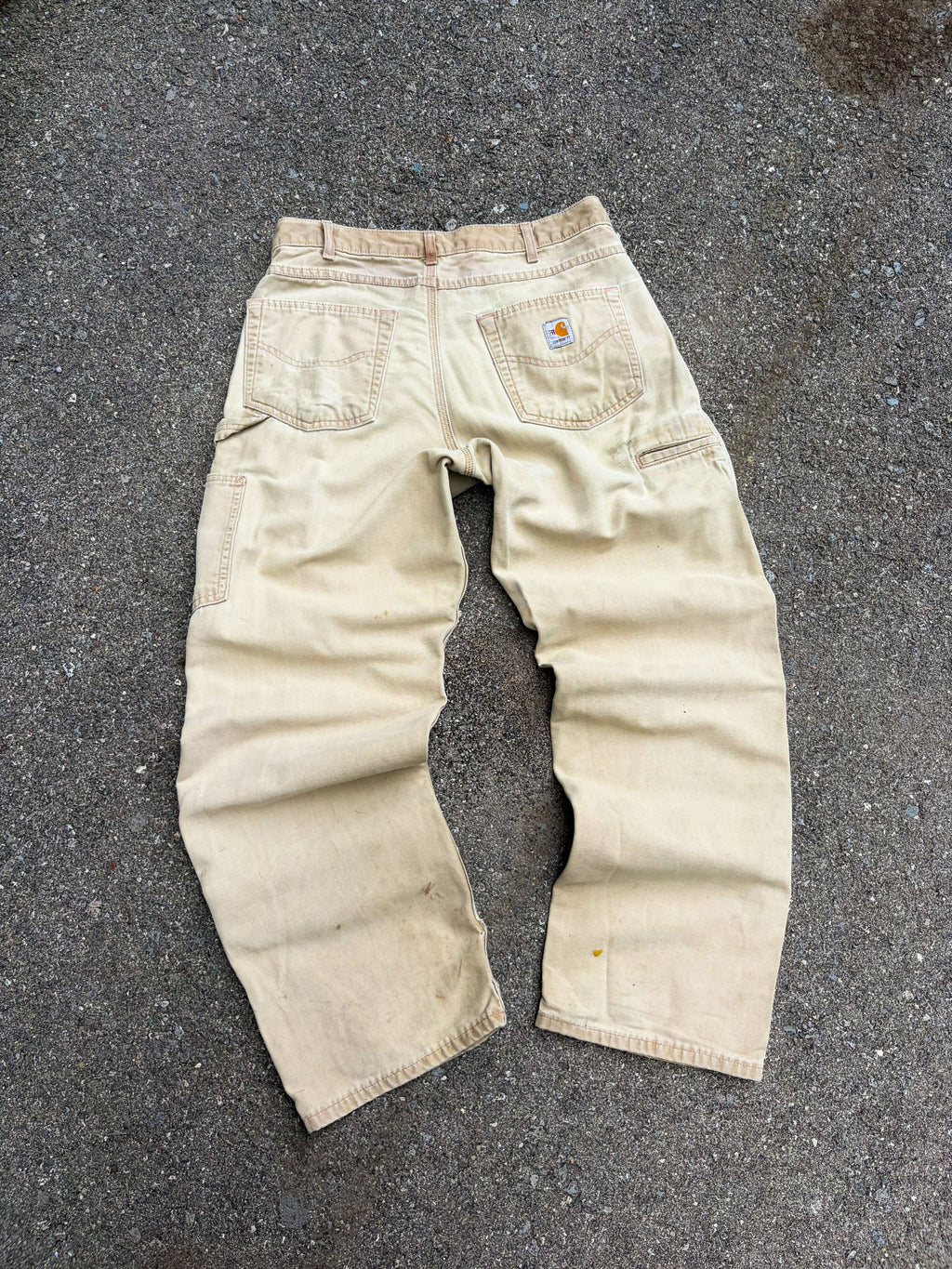 Vintage Carhartt FR Canvas Workwear Carpenter Pants Size 33