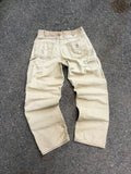 Vintage Carhartt FR Canvas Workwear Carpenter Pants Size 33