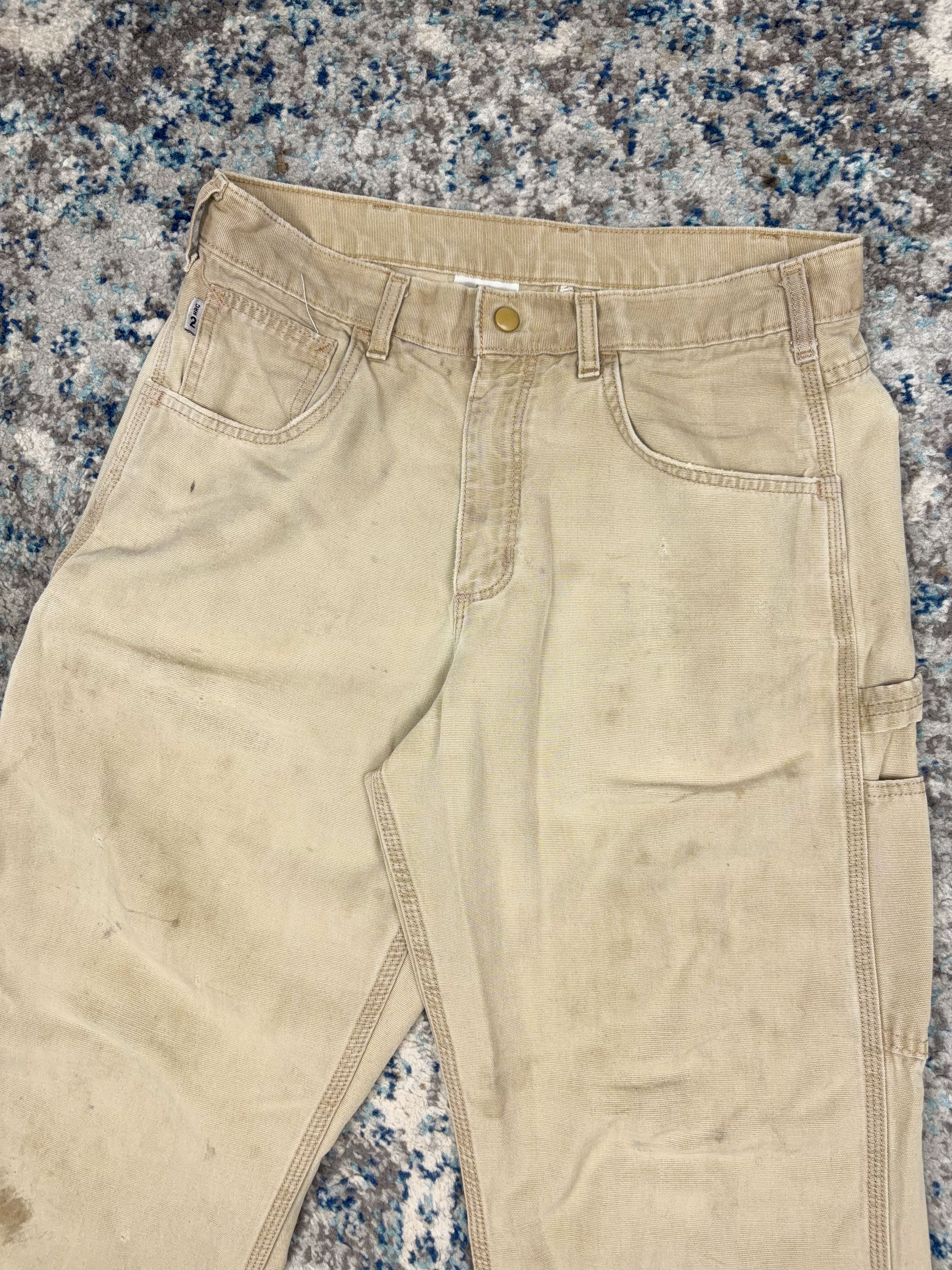 Vintage Carhartt FR Canvas Workwear Carpenter Pants Size 33