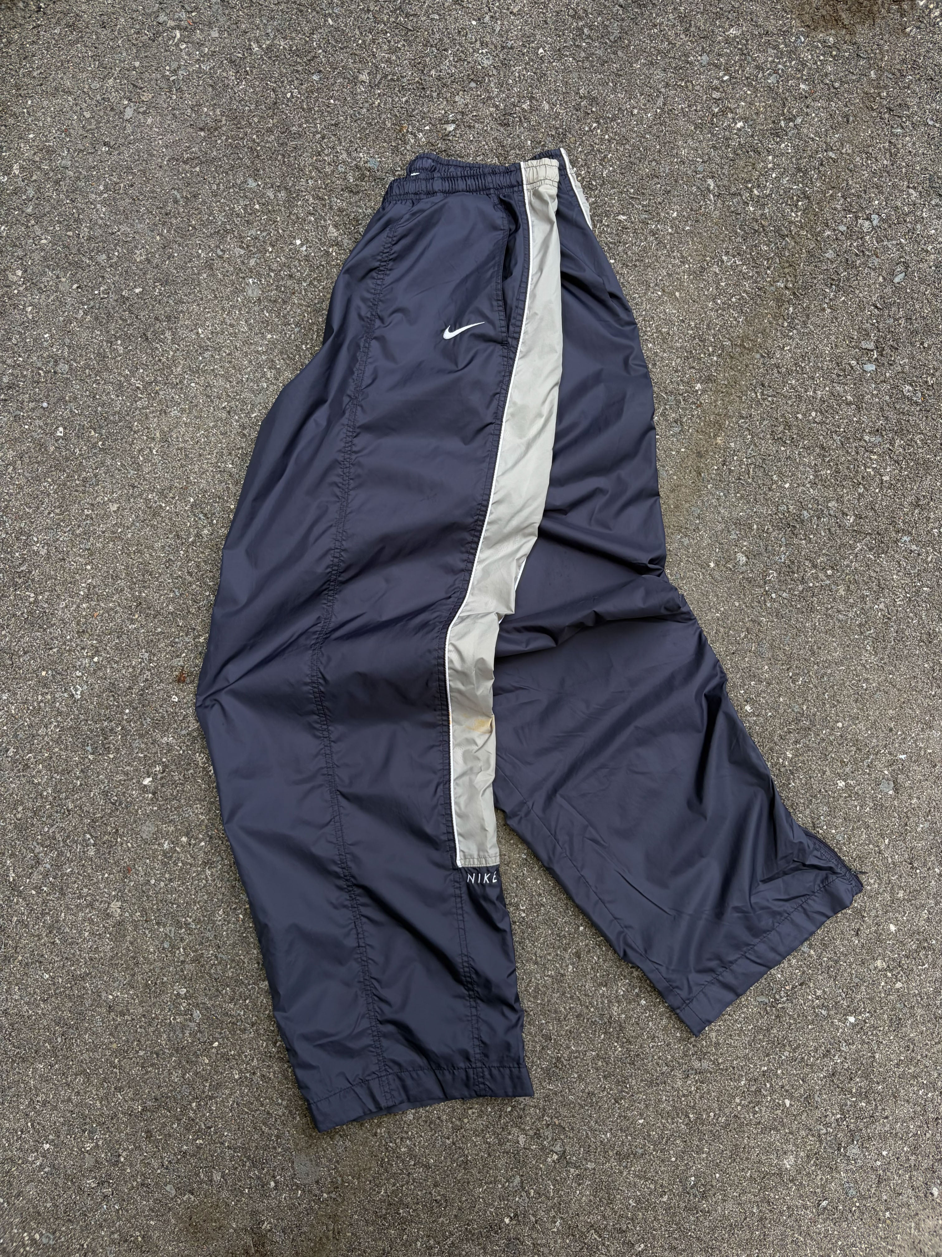Vintage Nike Embroidered Mini Swoosh Mesh Lined Windbreaker Pants Size 2XL