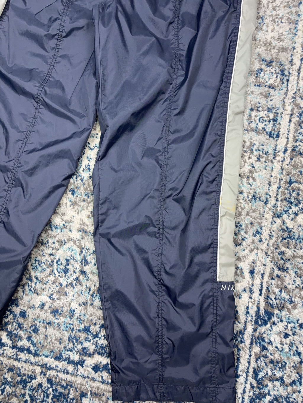 Vintage Nike Embroidered Mini Swoosh Mesh Lined Windbreaker Pants Size 2XL