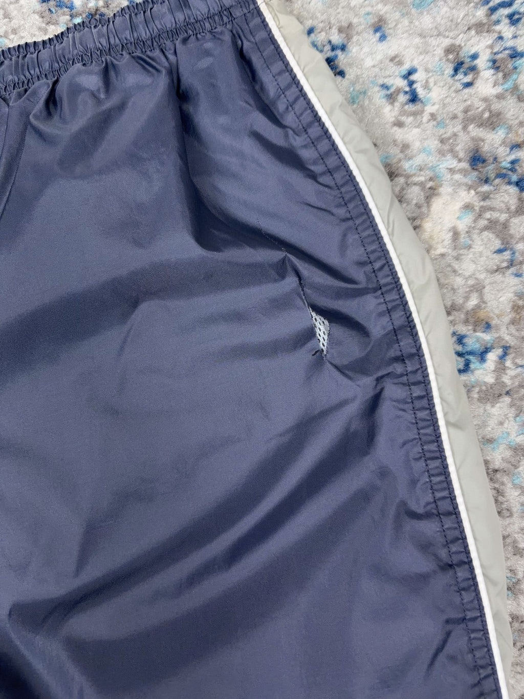 Vintage Nike Embroidered Mini Swoosh Mesh Lined Windbreaker Pants Size 2XL
