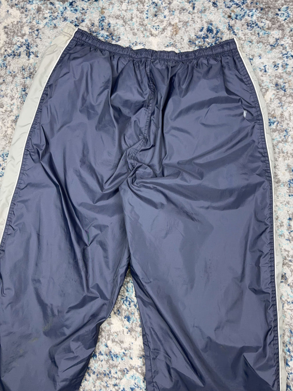 Vintage Nike Embroidered Mini Swoosh Mesh Lined Windbreaker Pants Size 2XL
