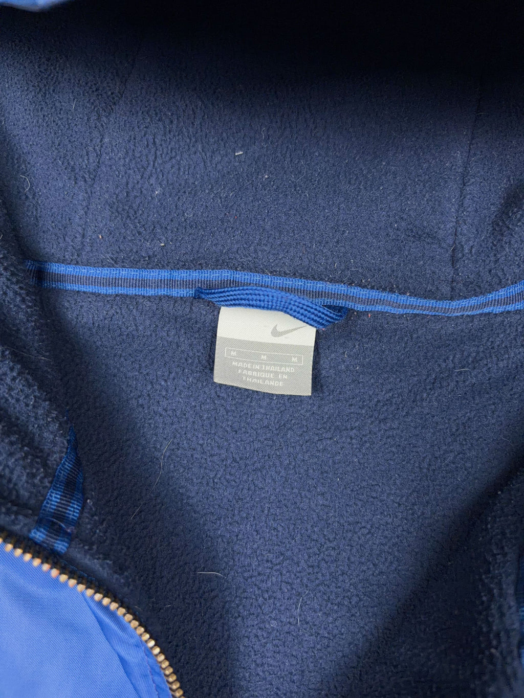 Vintage Nike Embroidered Mini Swoosh Insulated Hooded Bomber Jacket Size Medium